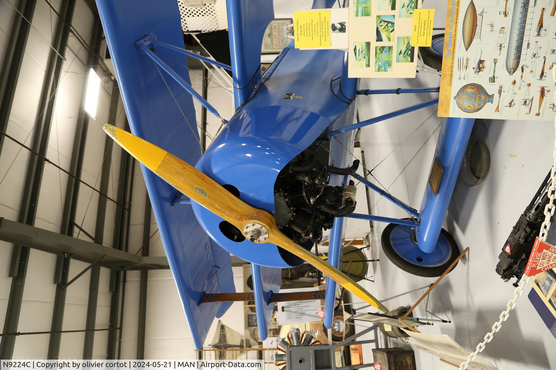 N9224C, 1996 Fullmer Max BLUE MAX TRI-PLANE, c/n 2896, warhawk museum