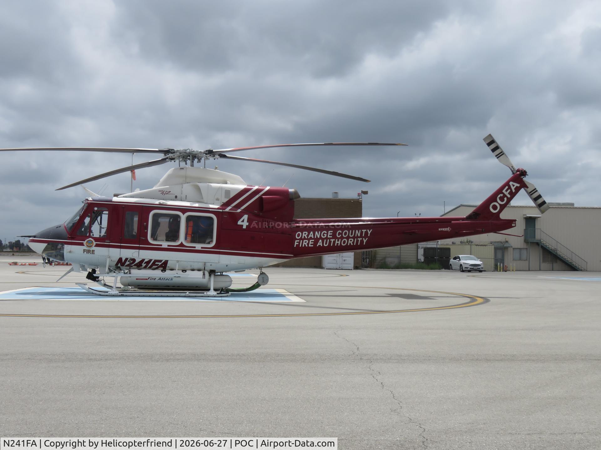 N241FA, 2008 Bell 412EP, c/n 36487, Parked at LACO  Air Ops Pad