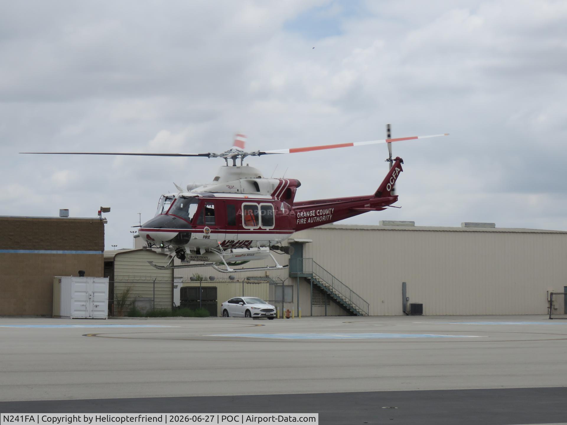 N241FA, 2008 Bell 412EP, c/n 36487, Starting to taxi to taxiway Sierra