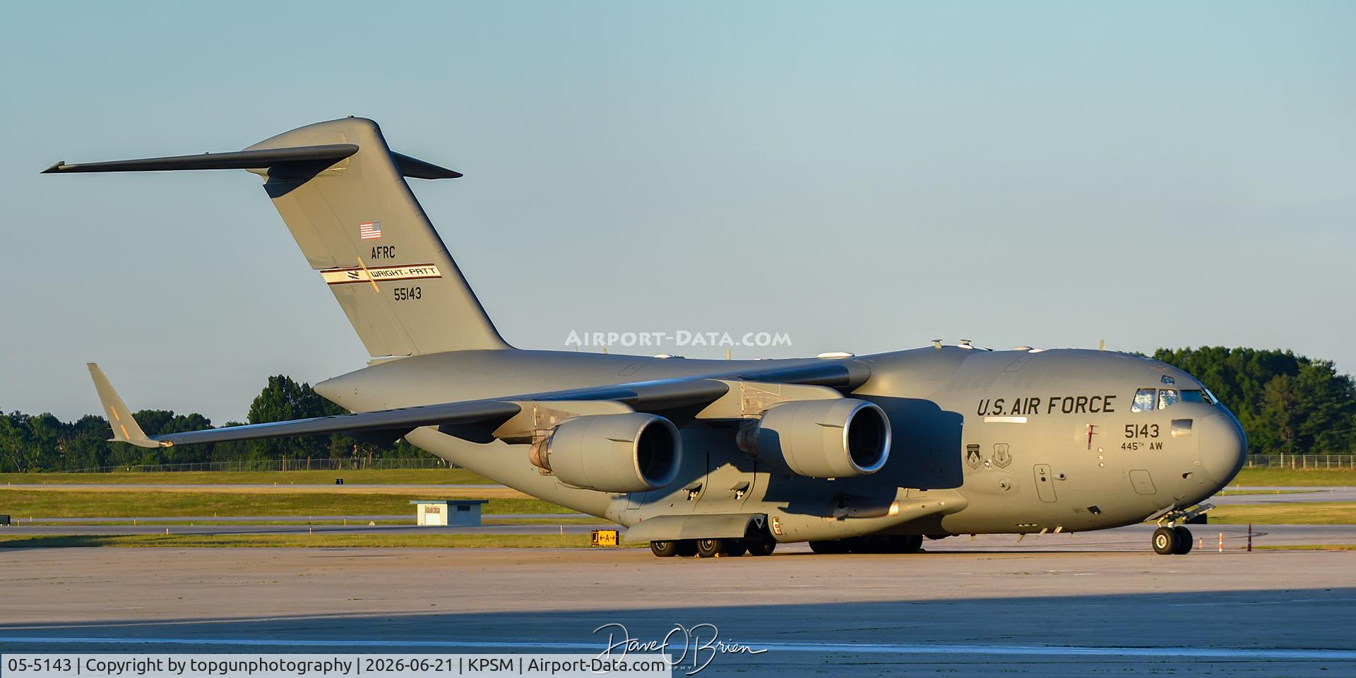 05-5143, 2005 Boeing C-17A Globemaster III, c/n 50151/F150/P143, REACH4616