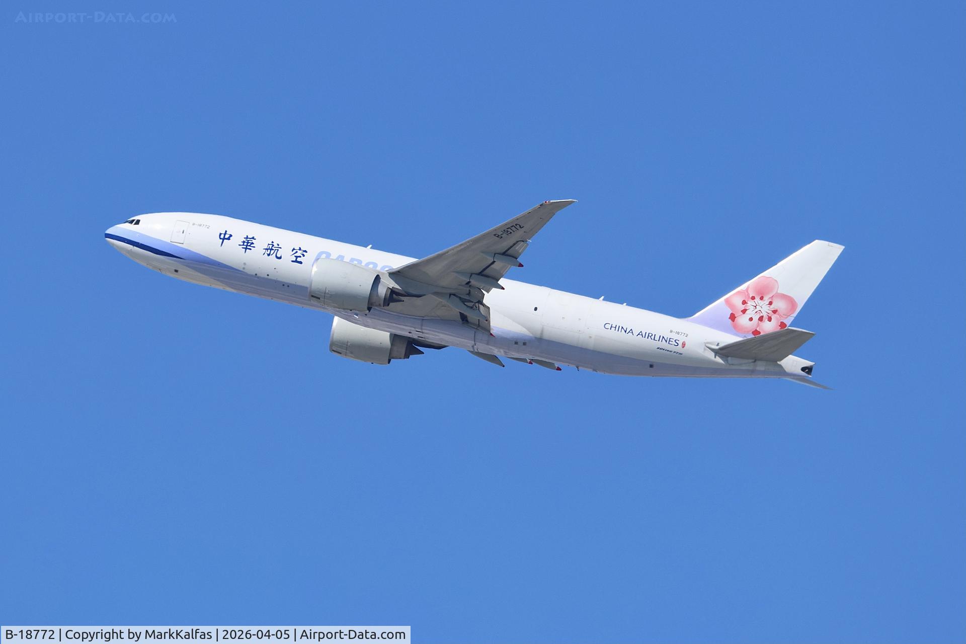 B-18772, 2020 Boeing 777-F, c/n 66891 l/n 1684, B77L China Airlines Boeing 777-F B-18772 departing 27L KORD