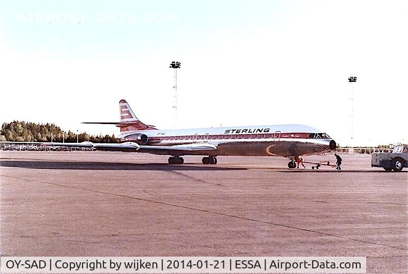 OY-SAD, 1971 Aerospatiale SE-210 Super Caravelle 12, c/n 272, Ramp