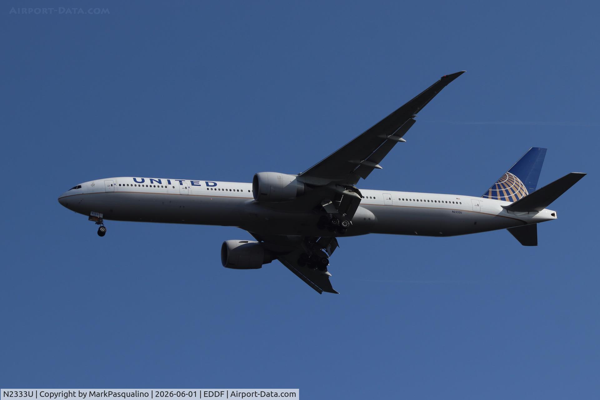 N2333U, 2016 Boeing 777-300/ER, c/n 62644 l/n 1466, Boeing777-322/ER