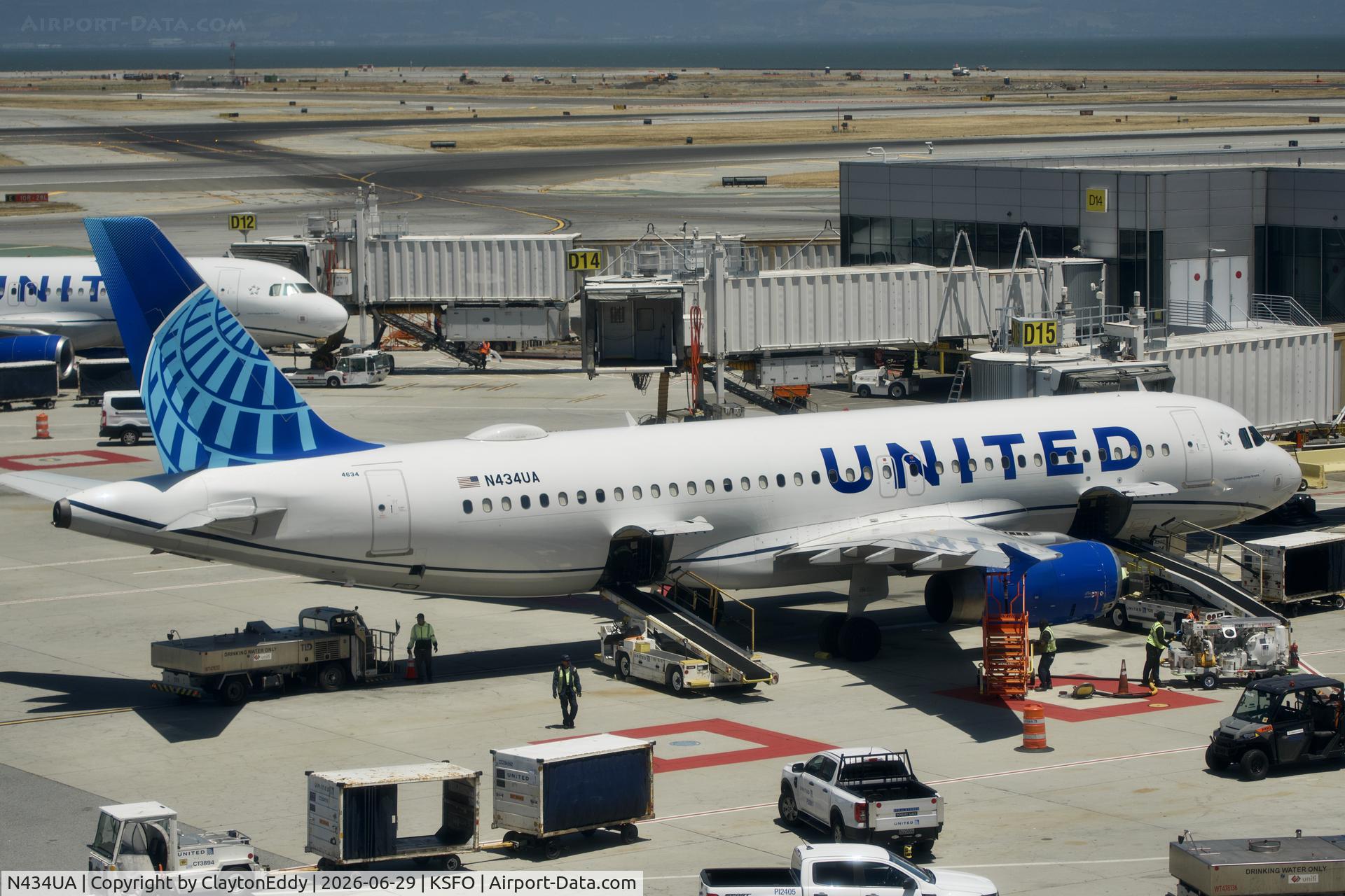 N434UA, 1996 Airbus A320-232, c/n 592, Sky Terrace SFO 2026