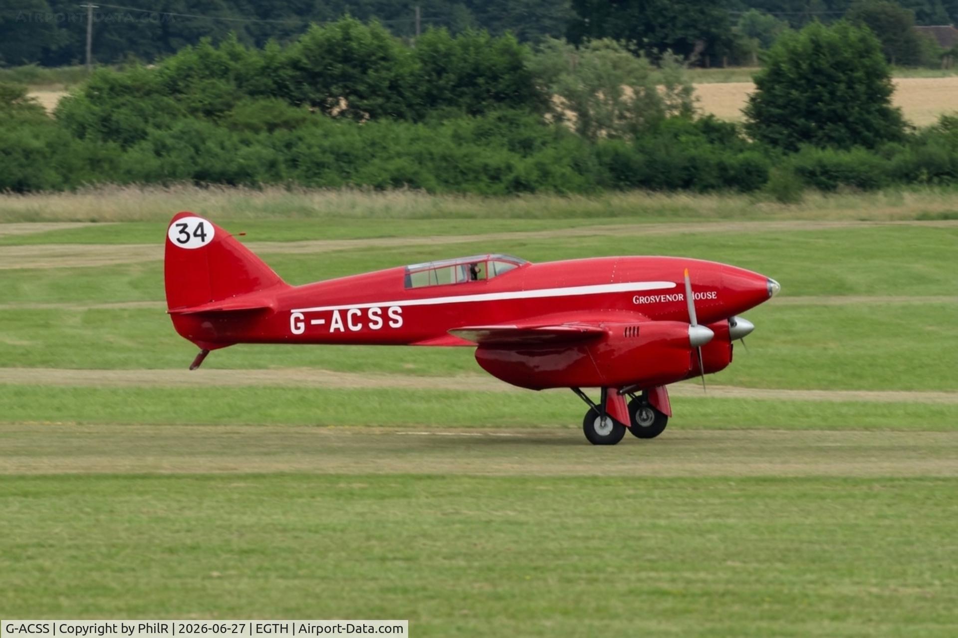 G-ACSS, 1934 De Havilland DH-88 Comet, c/n 1996, G-ACSS 1934 de Havilland DH.88 Comet Old Warden 
