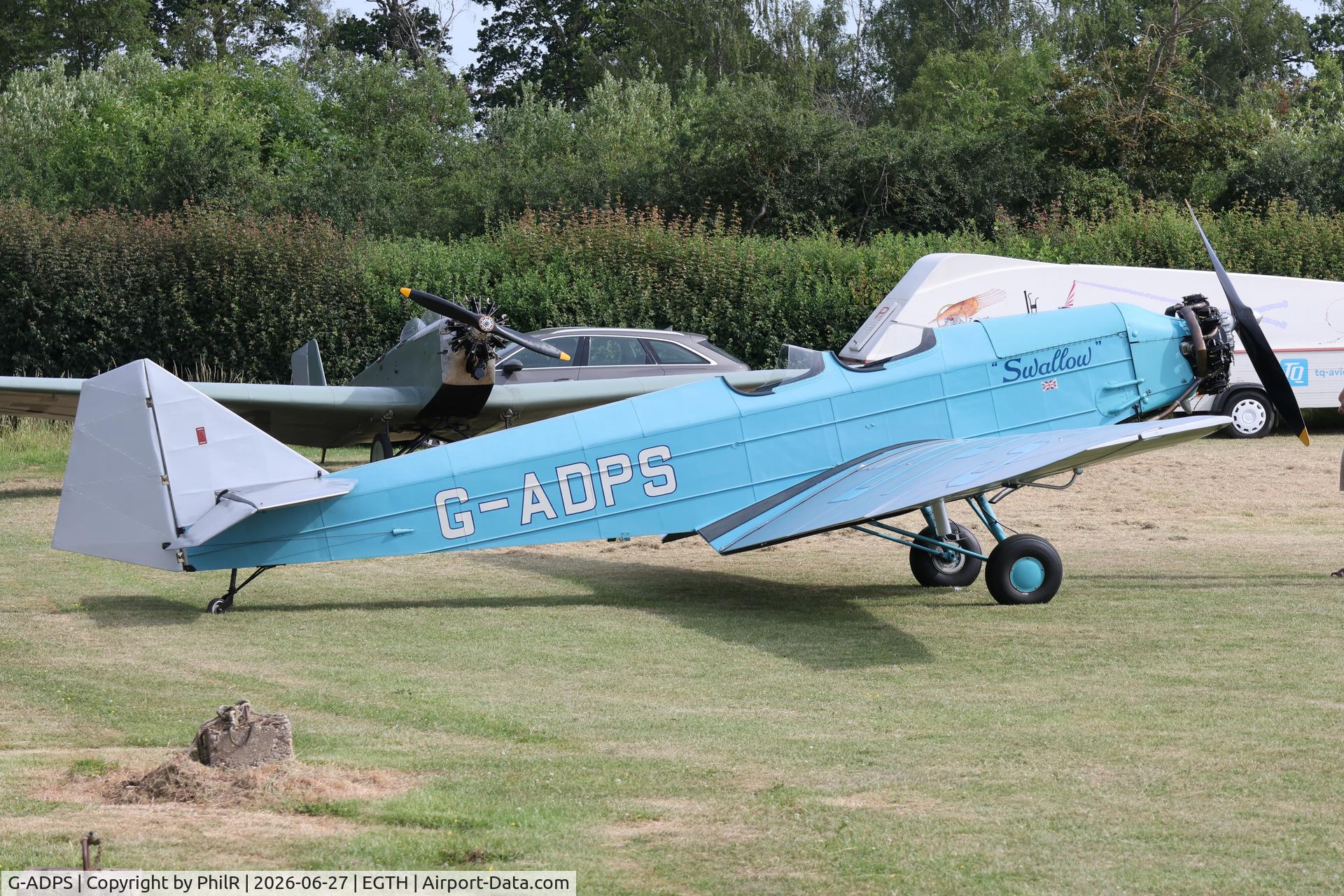 G-ADPS, 1935 British Aircraft Manufacturing Company Ltd SWALLOW 2, c/n 410, G-ADPS 1935 British Aircraft Mnfg Co Ltd Swallow 2 Old Warden 
