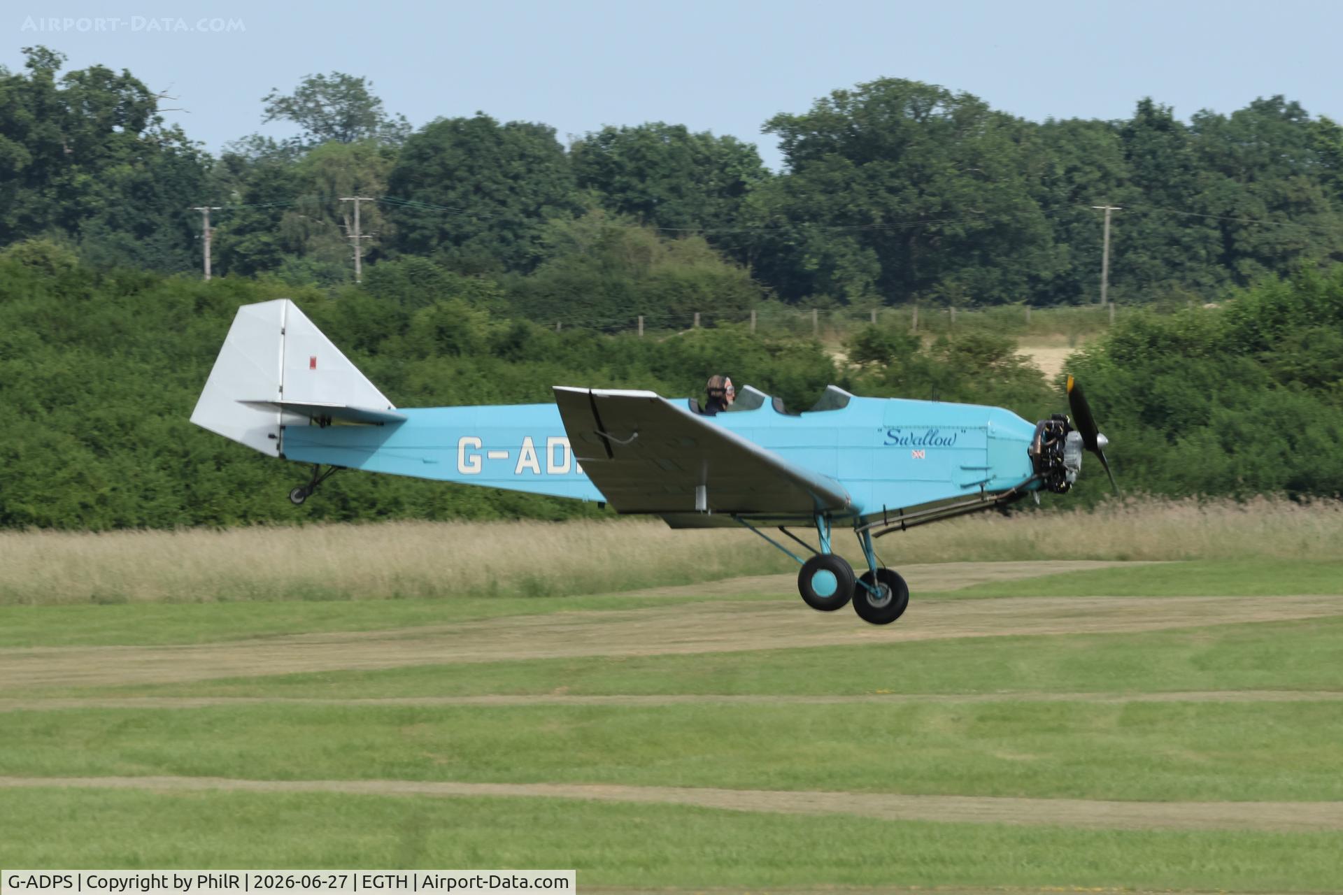 G-ADPS, 1935 British Aircraft Manufacturing Company Ltd SWALLOW 2, c/n 410, G-ADPS 1935 British Aircraft Mnfg Co Ltd Swallow 2 Old Warden 