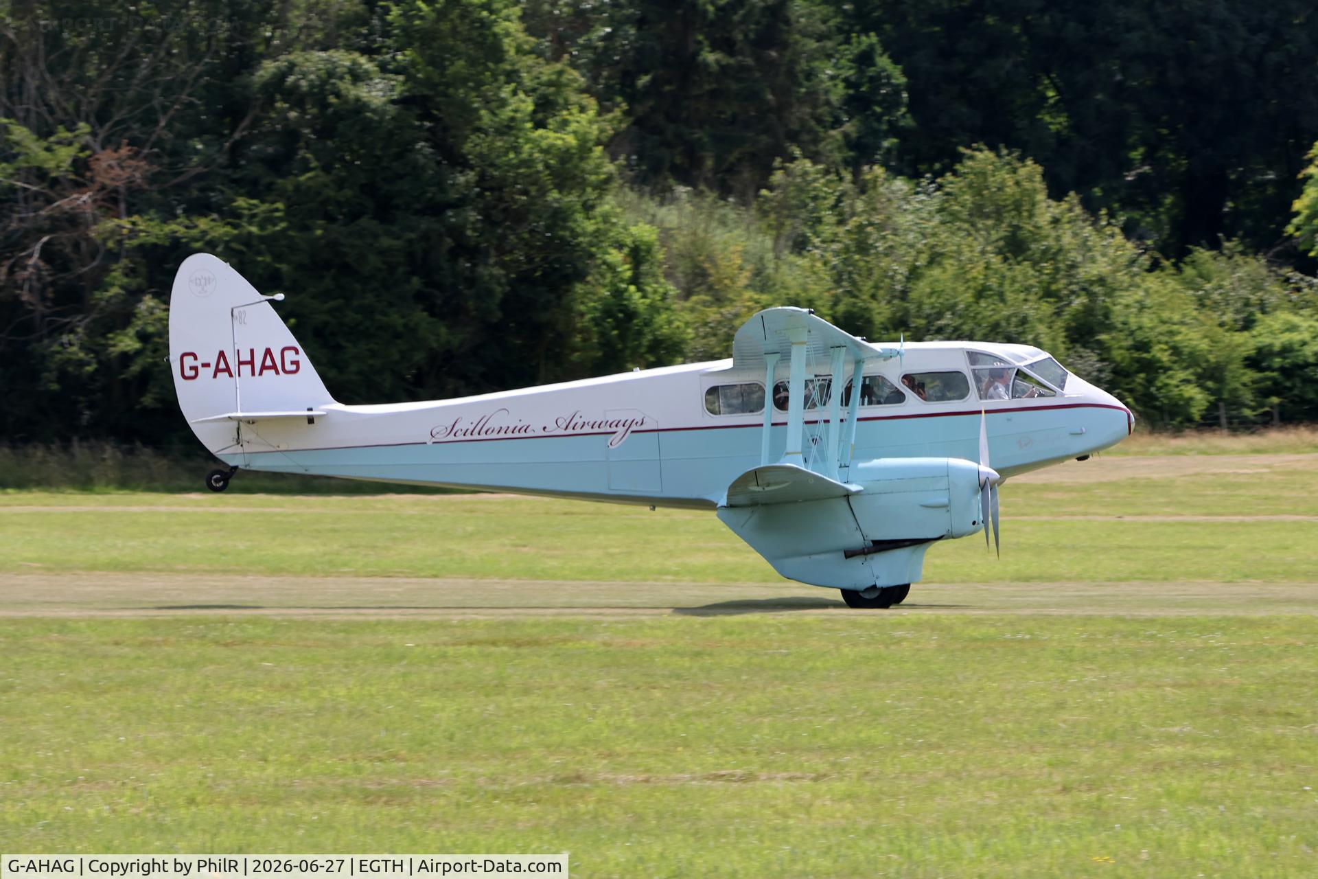 G-AHAG, 1945 De Havilland DH-89A Dominie I/Dragon Rapide, c/n 6926, G-AHAG 1945 de Havilland DH.89A Dragon Rapide Old Warden 
