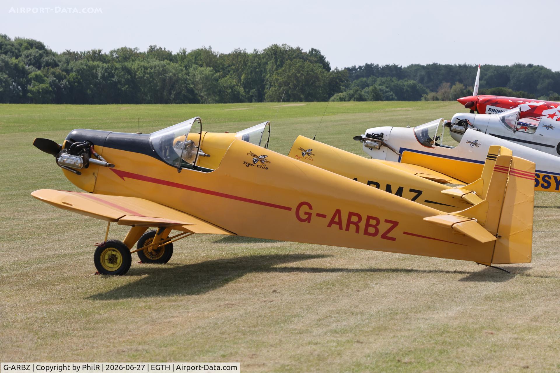 G-ARBZ, 1960 Rollason Druine D.31 Turbulent, c/n PFA 553, G-ARBZ 1960 Rollasont Druine D.31 Turbulent Old Warden 
