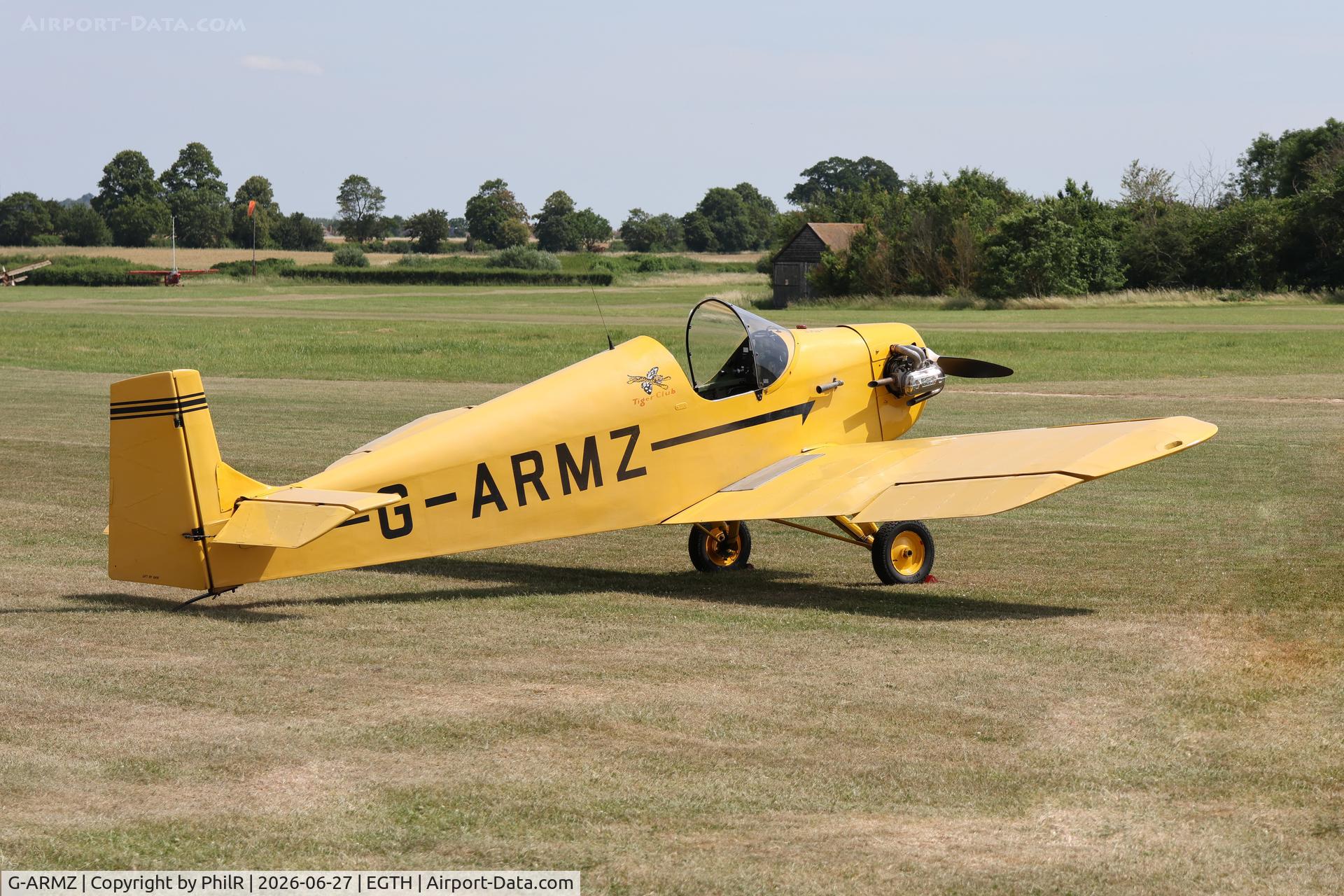 G-ARMZ, 1961 Rollason Druine D.31 Turbulent, c/n PFA 565, G-ARMZ 1961 Rollason Druine D.31 Turbulent Old Warden 
