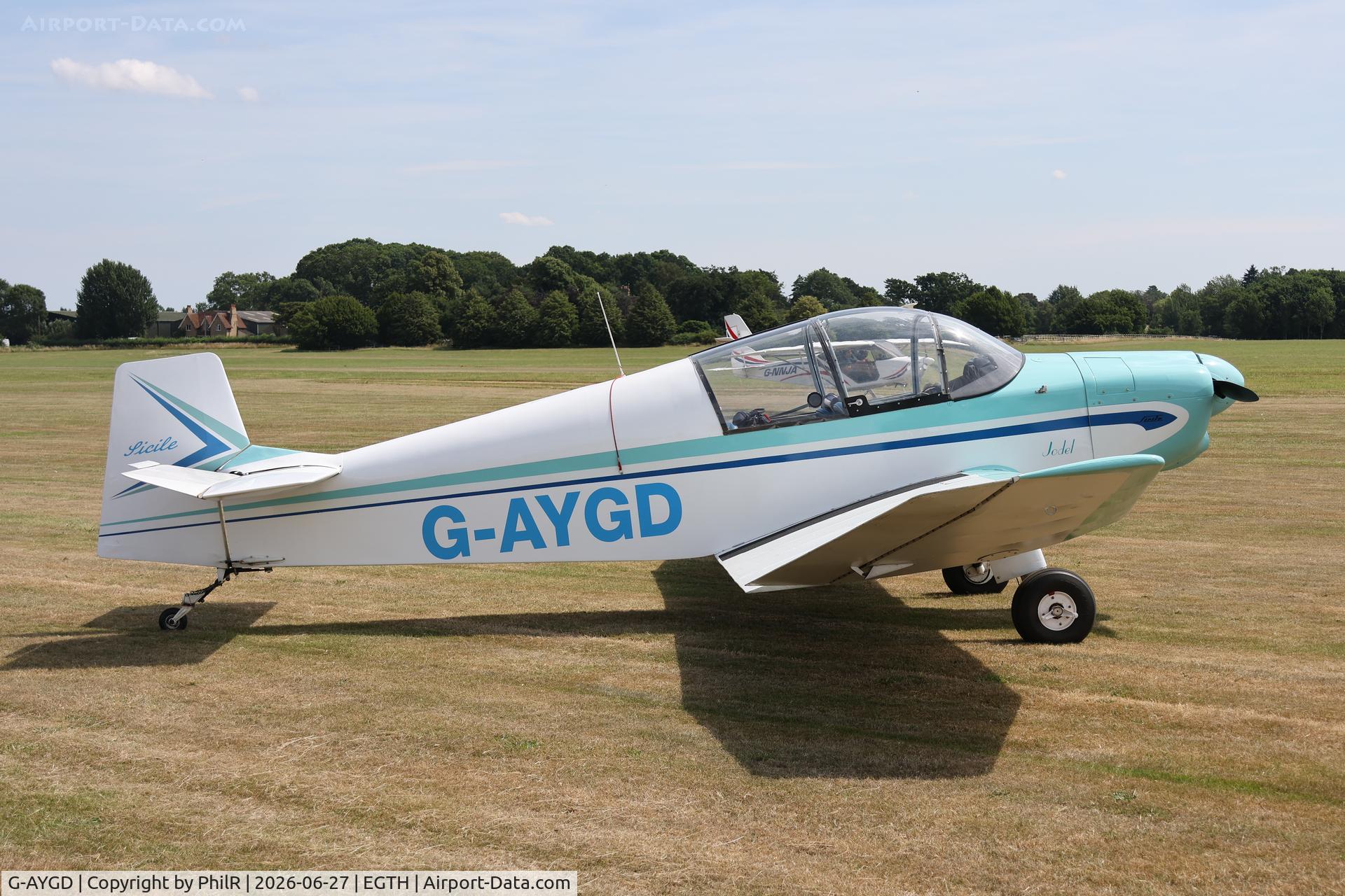 G-AYGD, 1963 CEA Jodel DR1050 Sicile, c/n 515, G-AYGD 1970 Socata MS.894A Rallye Minerva 220 Old Warden 
