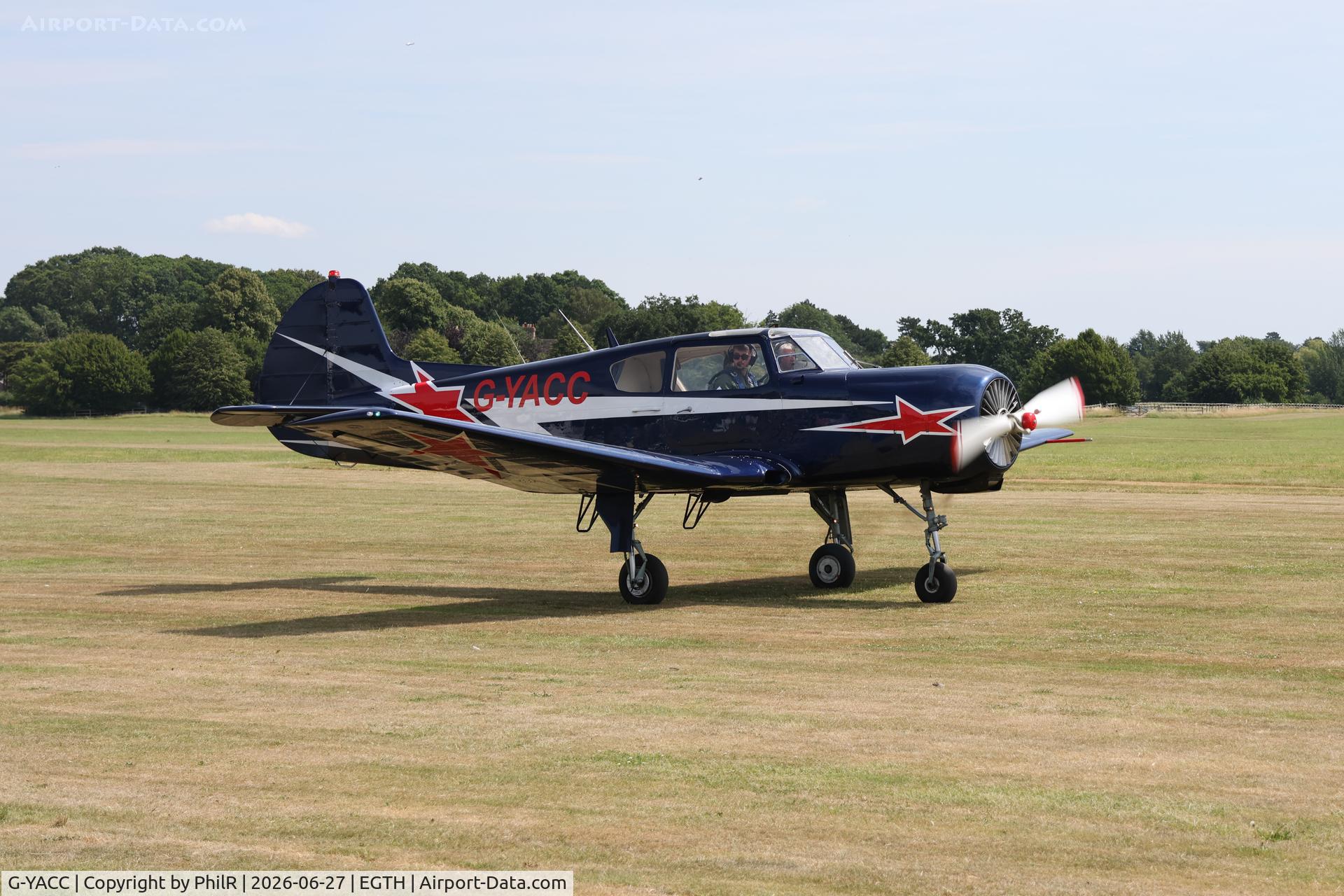 G-YACC, Yakovlev Yak-18T, c/n 14-35, G-YACC (HA-YAC) 1999 Yakovlev YAK-18T  Old Warden 