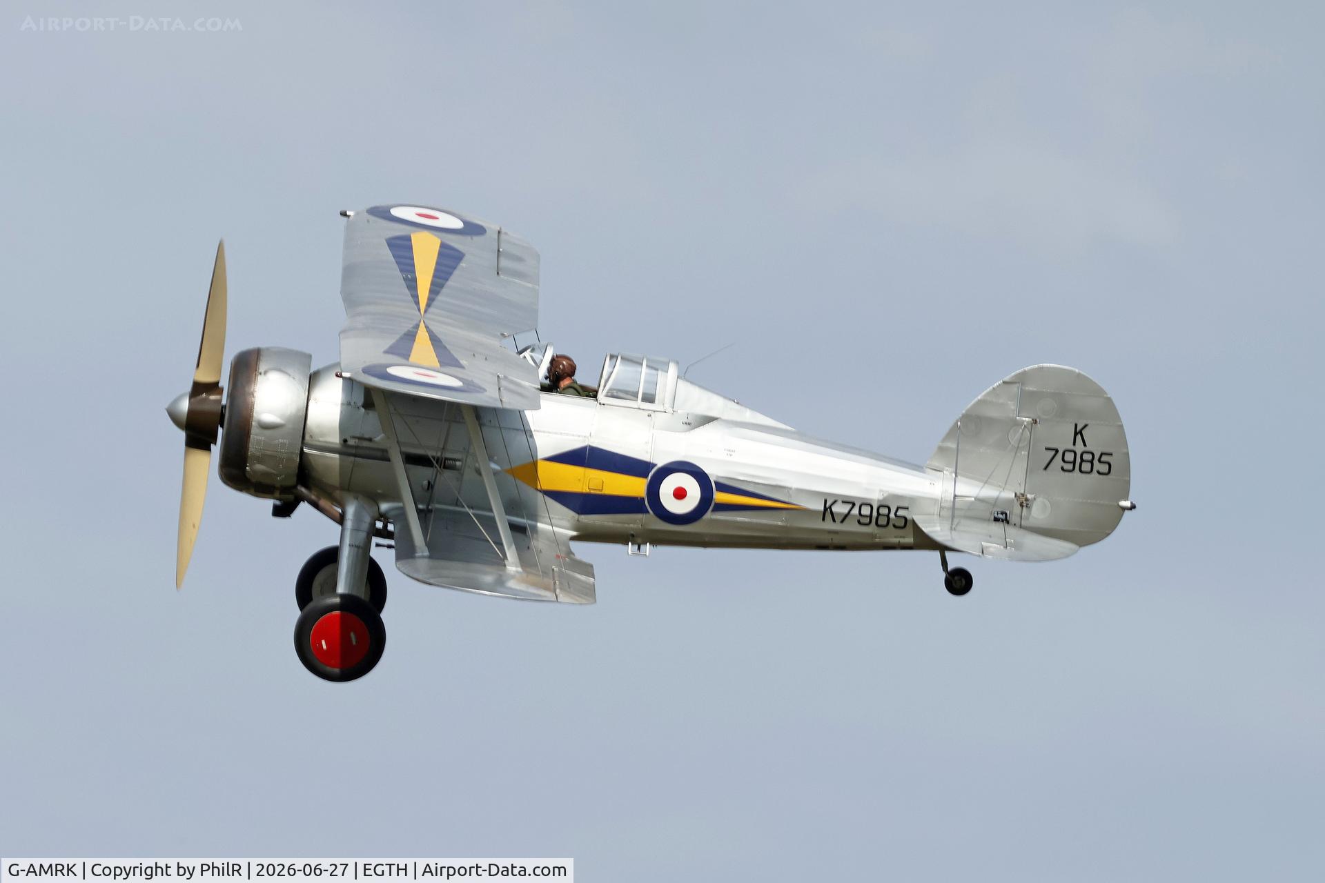 G-AMRK, 1937 Gloster Gladiator Mk1, c/n [L8032], 'K7985' (L8032, G-AMRK) 1937 Gloster Gladiator l Old Warden

