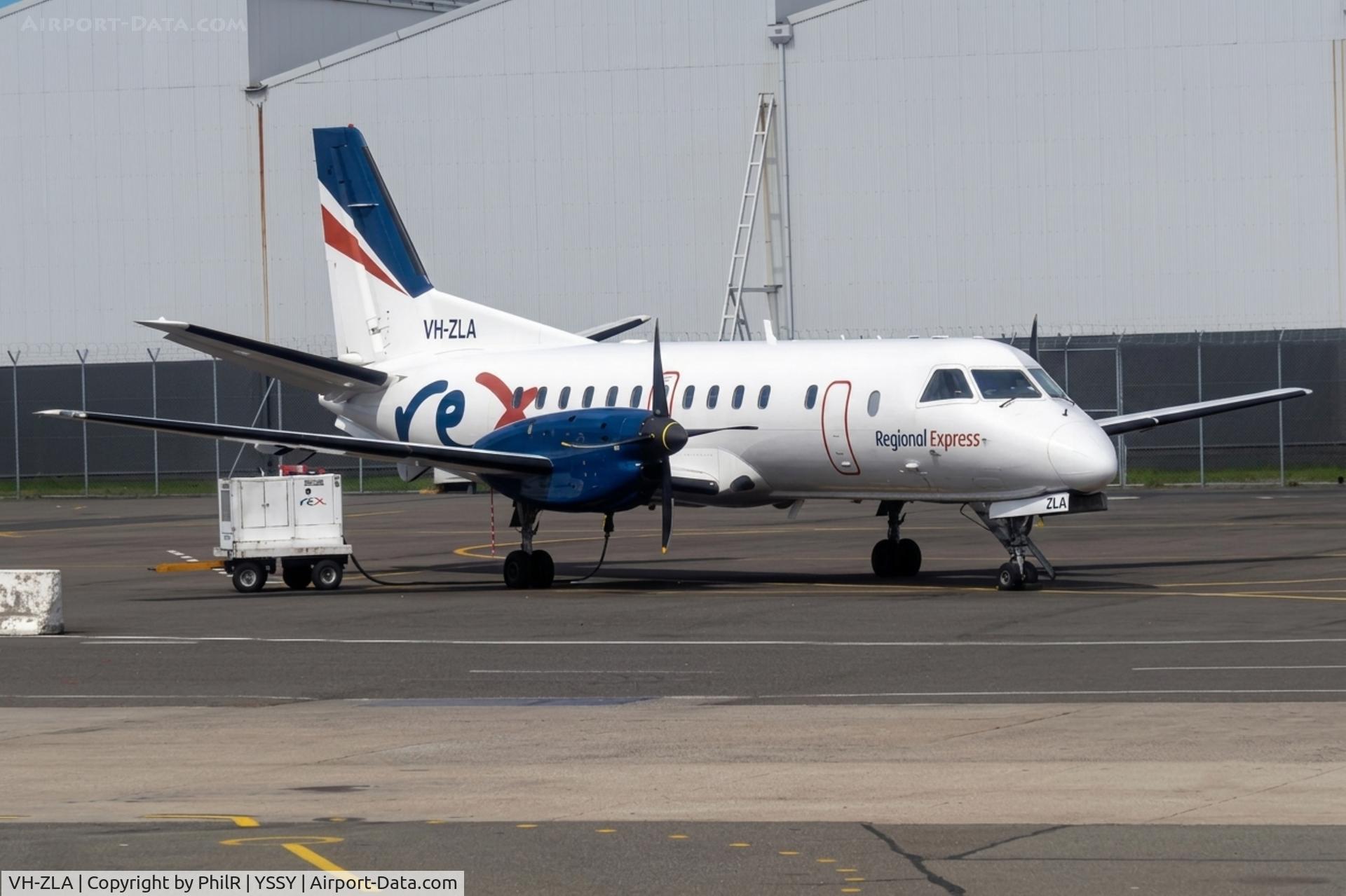 VH-ZLA, 1995 Saab SF340B, c/n 340B-371, VH-ZLA 1995 Saab 340B+ REX - Regional Express Sydney 06.11.23 (1).JPG
