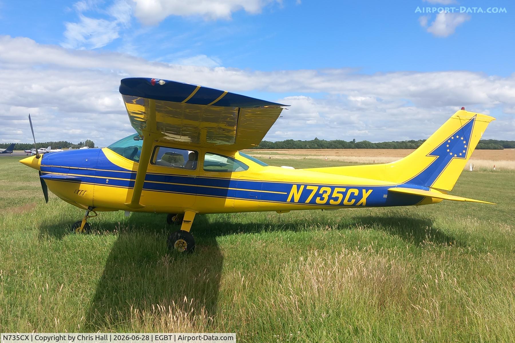 N735CX, 1977 Cessna 182Q Skylane, c/n 18265329, Turweston 28/06/26