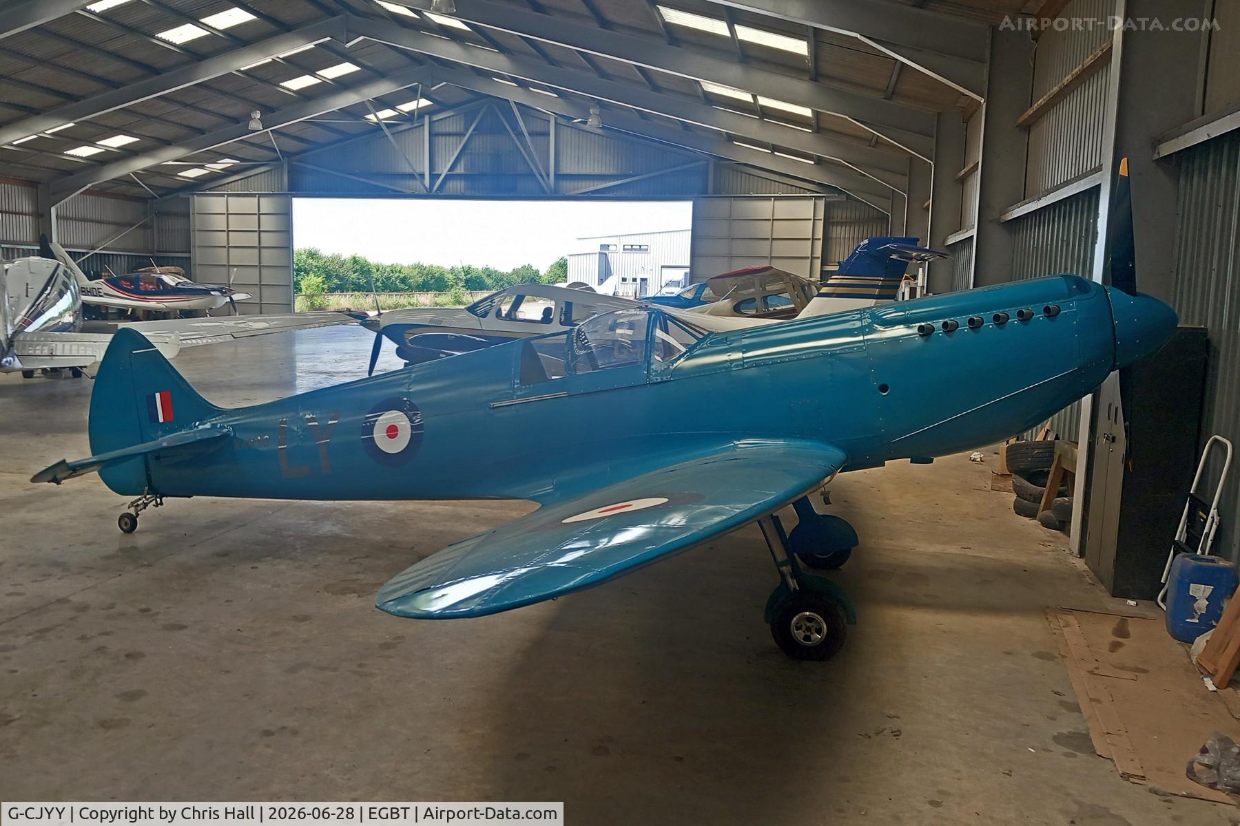 G-CJYY, 2017 Supermarine Aircraft Spitfire Mk.26, c/n PFA 324-14683, Turweston 28/06/26