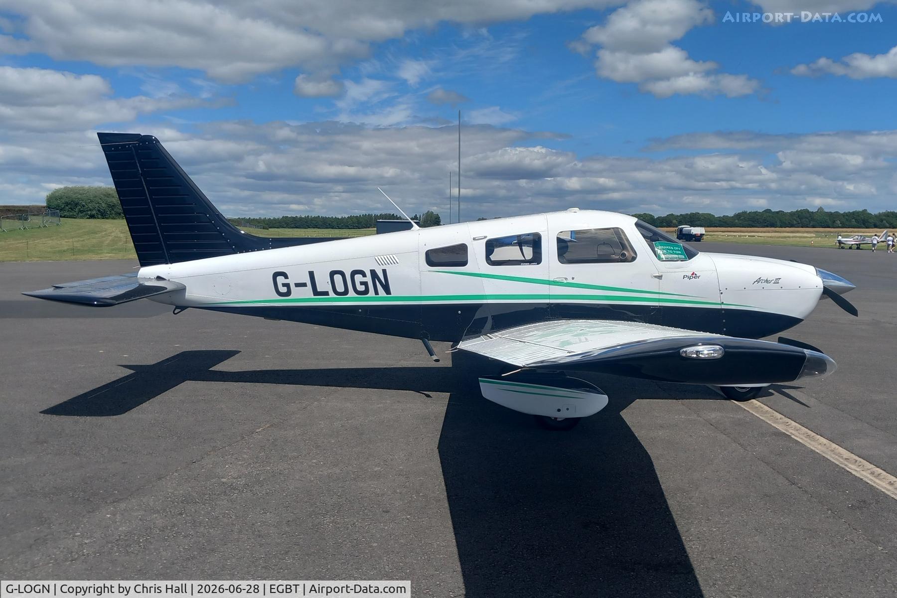 G-LOGN, 1999 Piper PA-28-181 Cherokee Archer III, c/n 2843279, Turweston 28/06/26