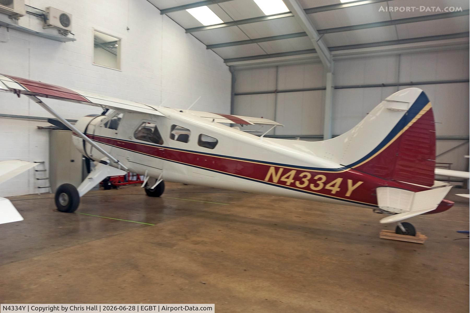 N4334Y, 1959 De Havilland Canada DHC-2 Beaver Mk.I (L20A), c/n 1401, Turweston 28/06/26