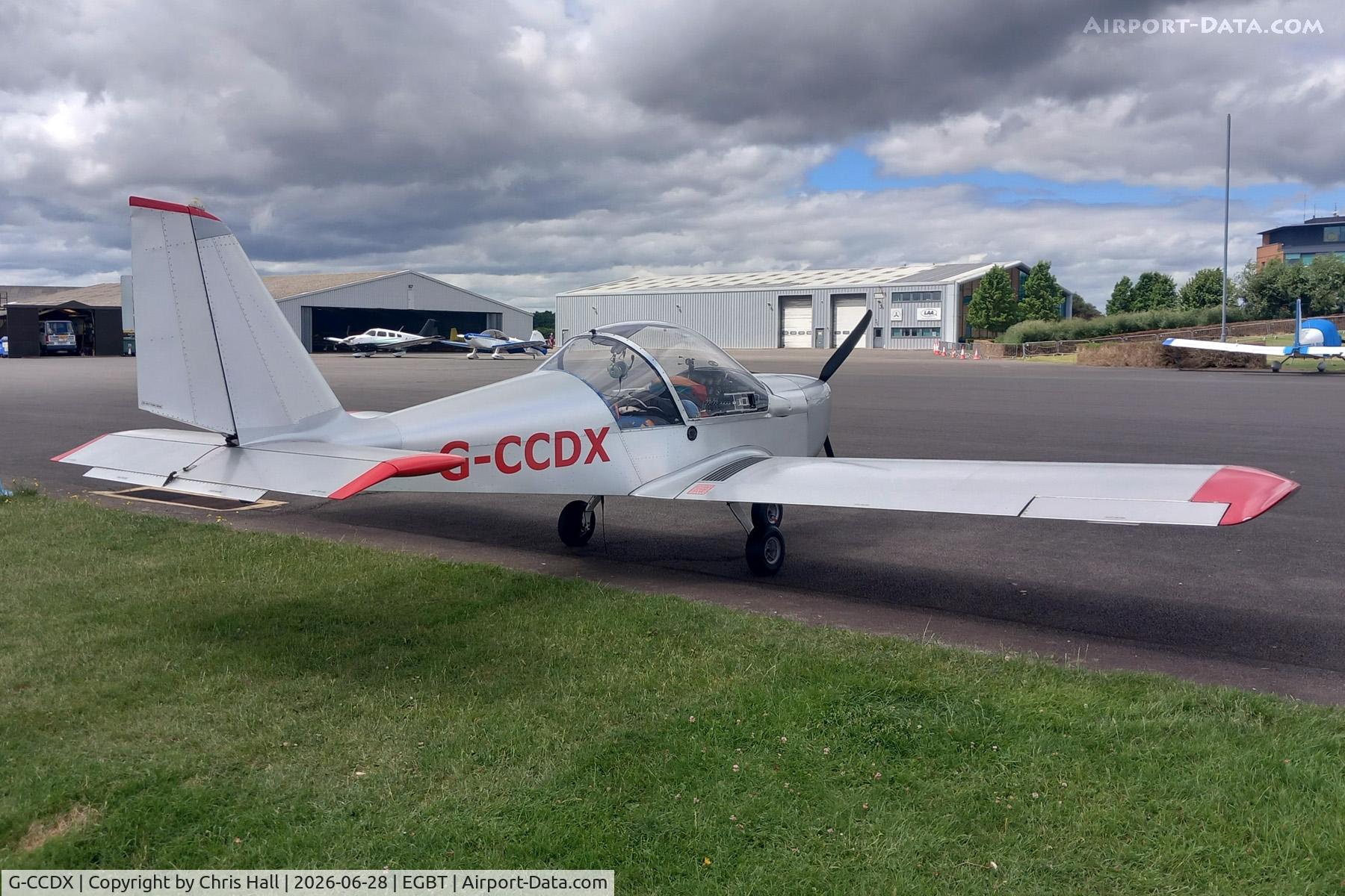 G-CCDX, 2003 Aerotechnik EV-97 Eurostar, c/n PFA 315-14013, Turweston 28/06/26