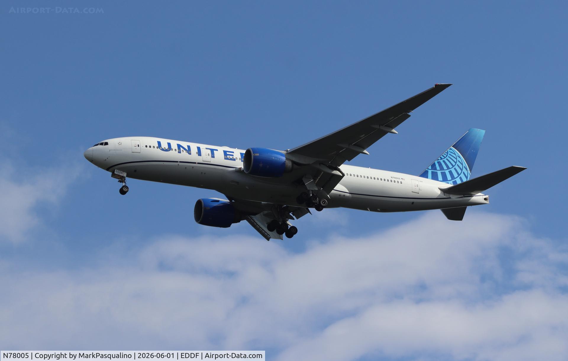 N78005, 1998 Boeing 777-224, c/n 27581, Boeing777-224