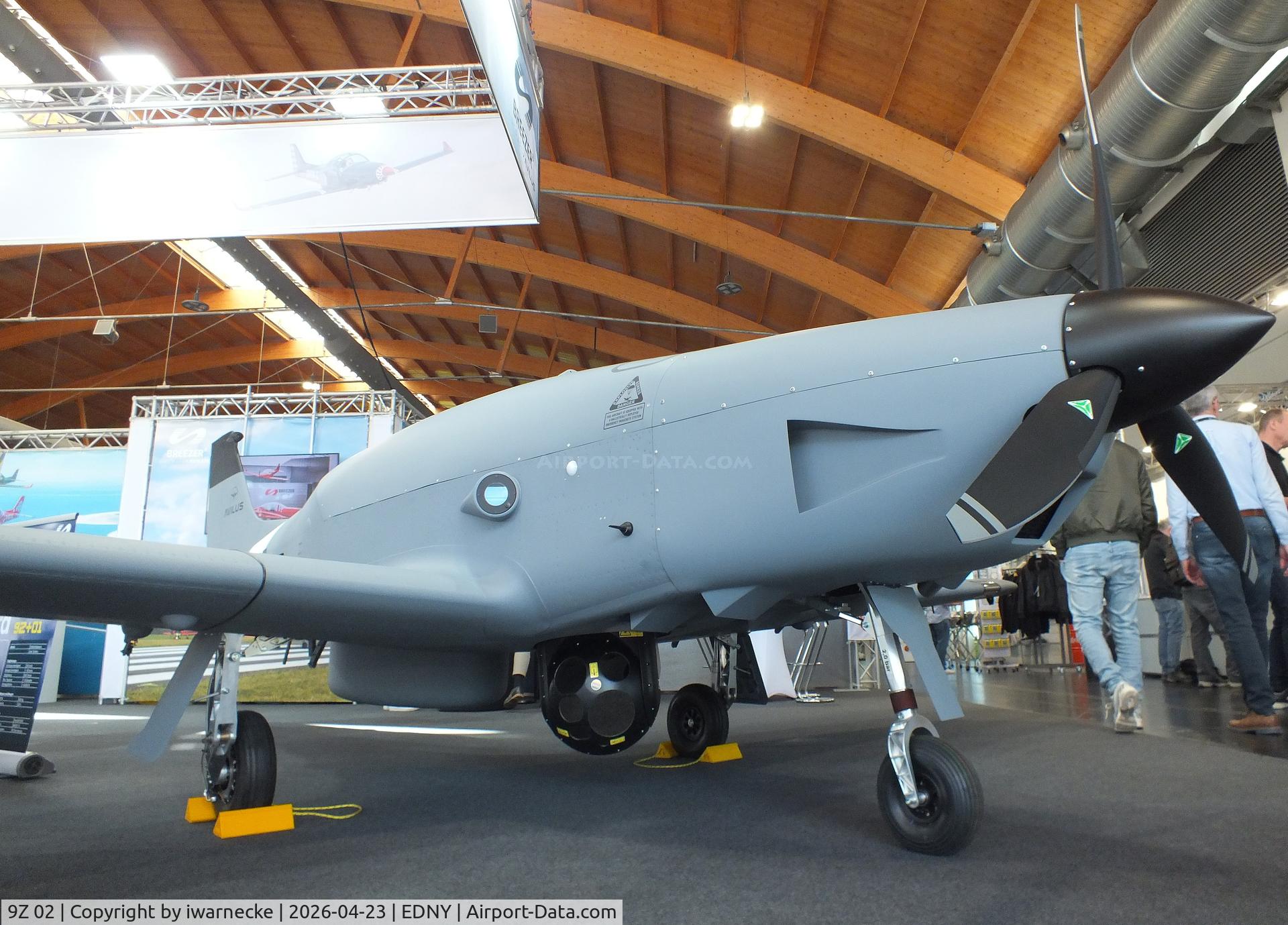 9Z 02, 2026 Breezer Avilus Bussard UAV, c/n not found_9Z+02, Breezer Avilus Bussard UAV prototype at the AERO 2026, Friedrichshafen