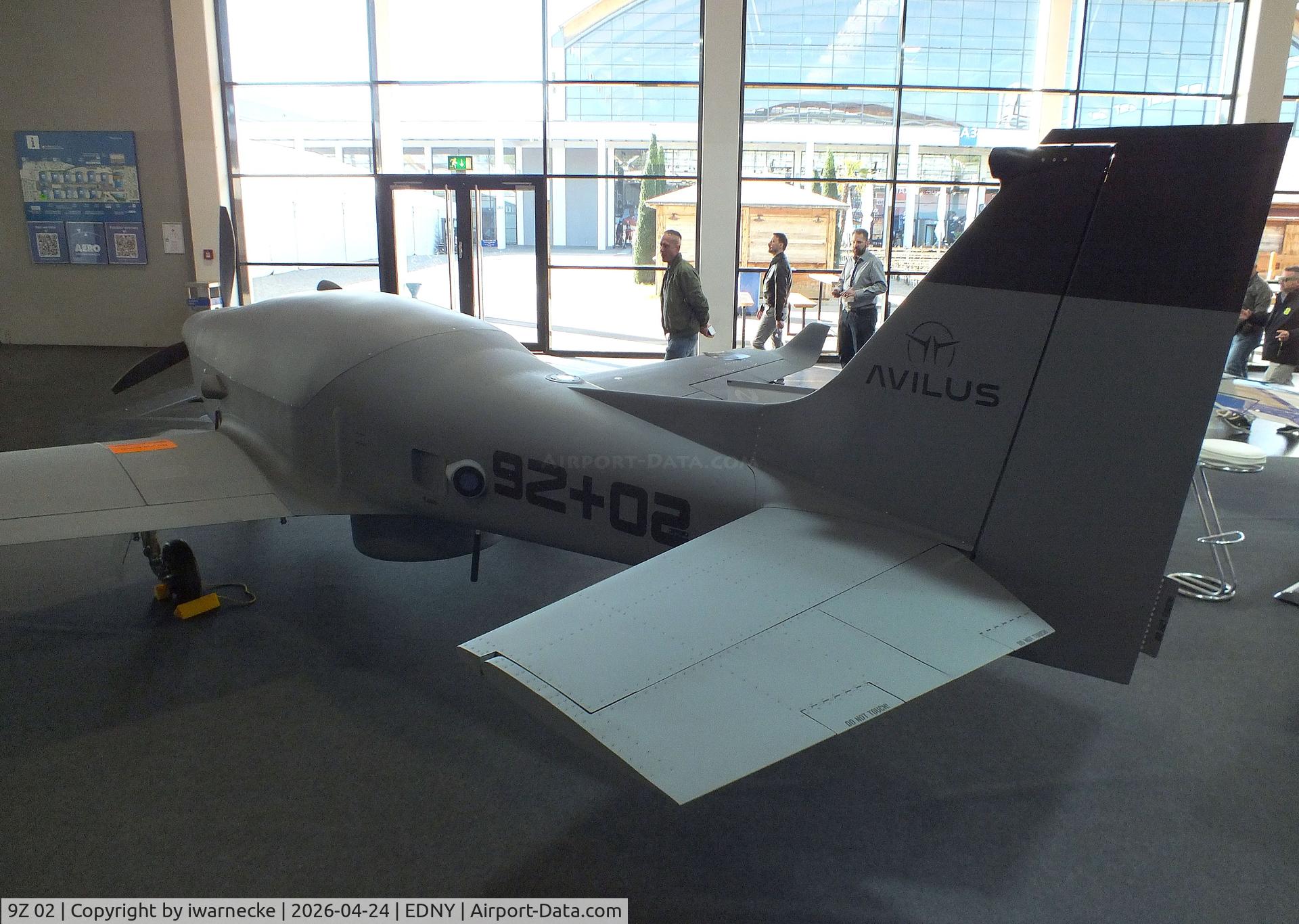 9Z 02, 2026 Breezer Avilus Bussard UAV, c/n not found_9Z+02, Breezer Avilus Bussard UAV prototype at the AERO 2026, Friedrichshafen