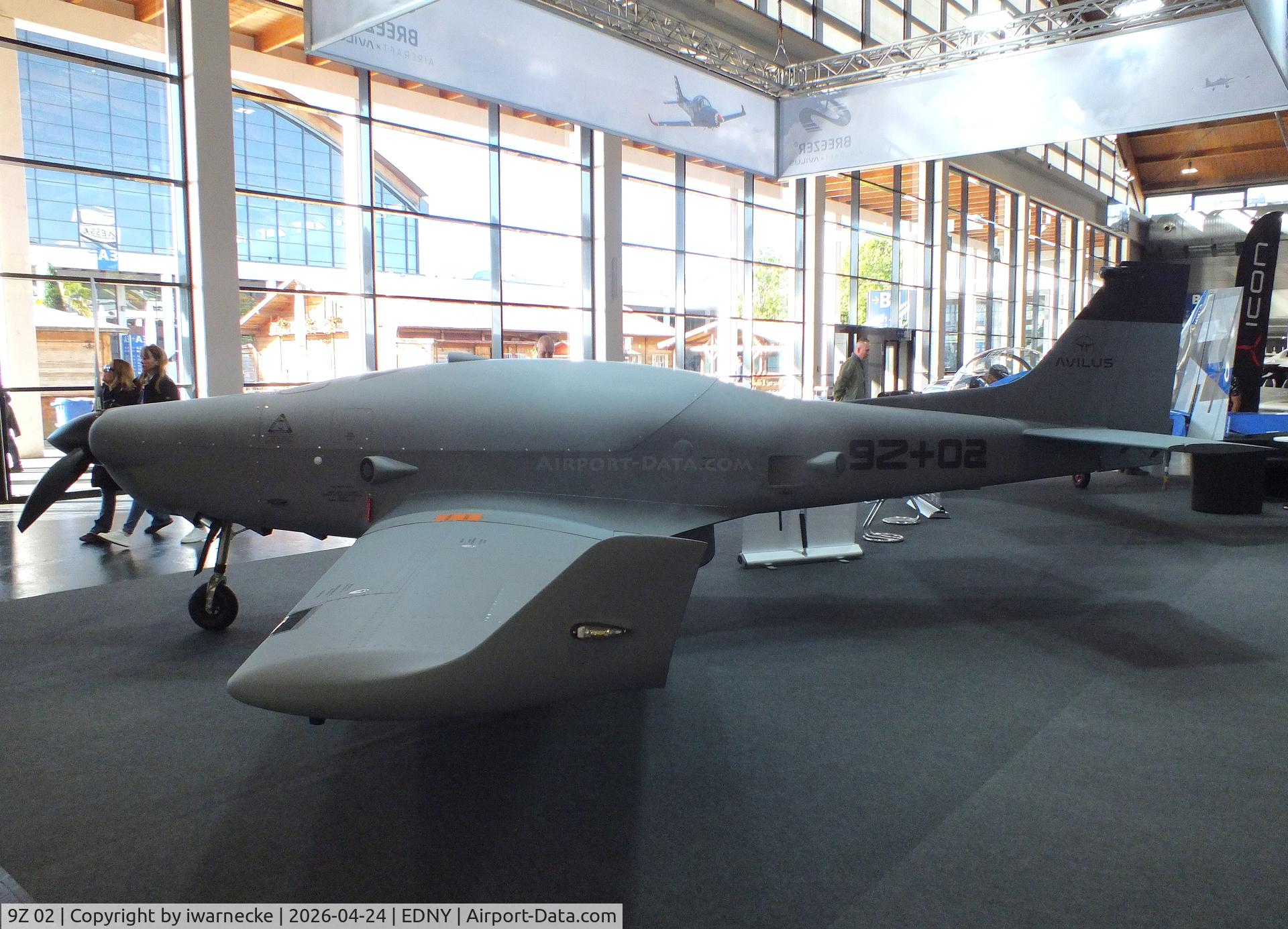 9Z 02, 2026 Breezer Avilus Bussard UAV, c/n not found_9Z+02, Breezer Avilus Bussard UAV prototype at the AERO 2026, Friedrichshafen