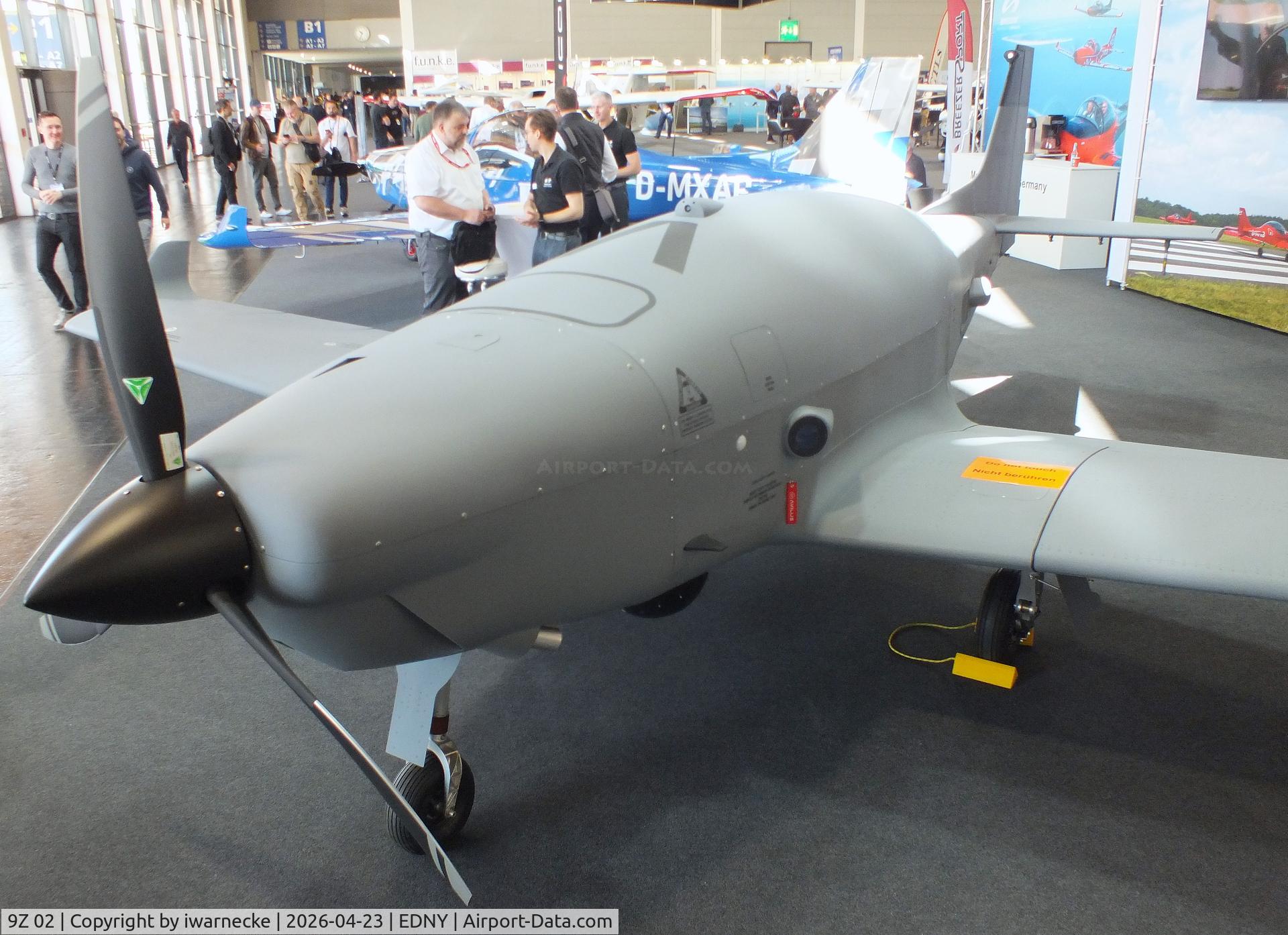 9Z 02, 2026 Breezer Avilus Bussard UAV, c/n not found_9Z+02, Breezer Avilus Bussard UAV prototype at the AERO 2026, Friedrichshafen