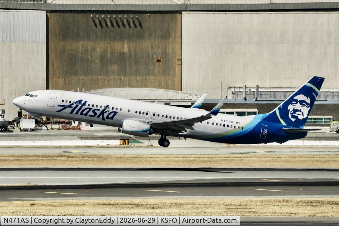 N471AS, 2014 Boeing 737-990/ER, c/n 41703 l/n 5110, Sky Terrace SFO 2026