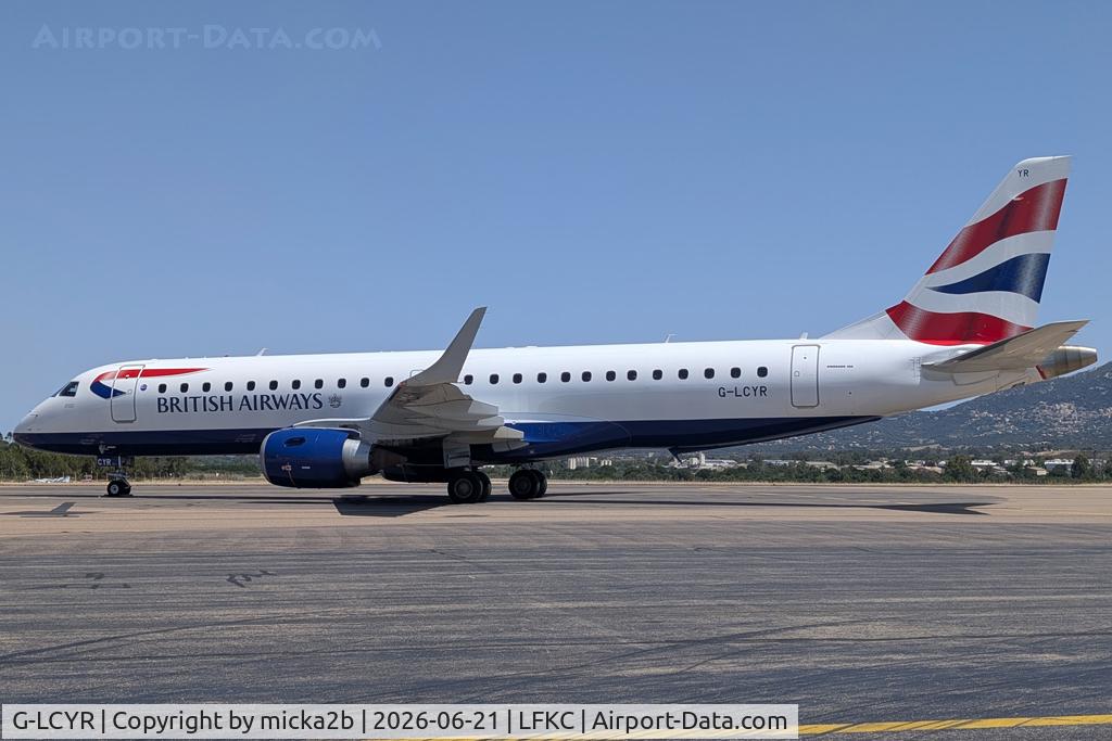 G-LCYR, 2012 Embraer 190SR (ERJ-190-100SR), c/n 19000563, Parked