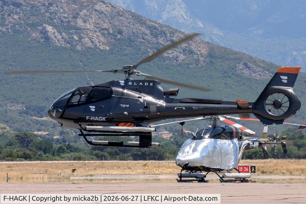 F-HAGK, 2009 Airbus Helicopters H130, c/n 4839, Take off