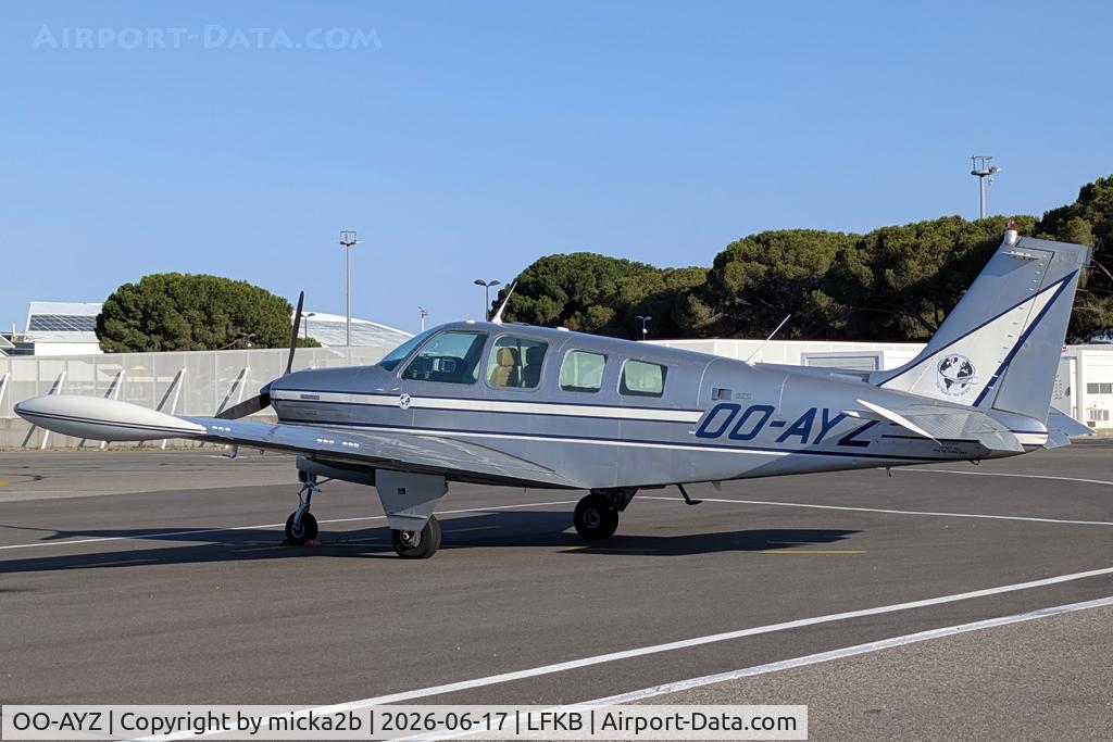 OO-AYZ, 1973 Beechcraft A36 Bonanza, c/n E-454, Parked