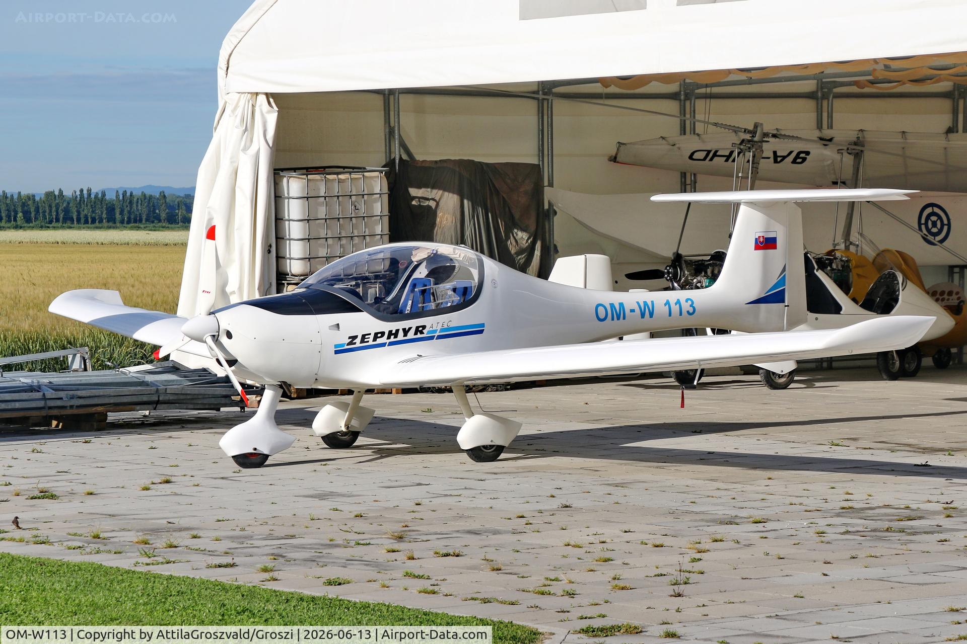 OM-W113, 2001 ATEC 122 Zephyr 2000, c/n Z-020697, Becsehely-Mura Airport, Hungary