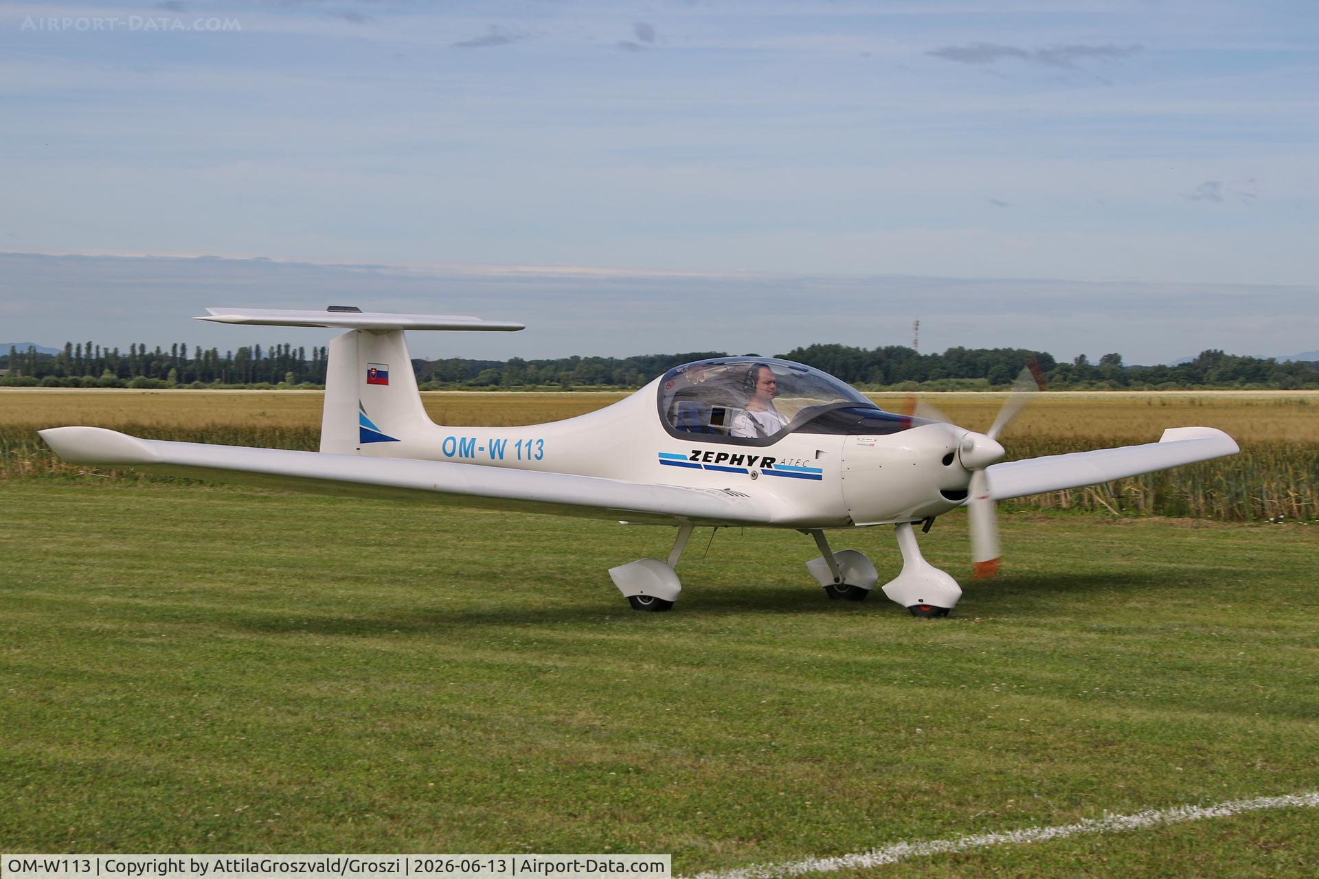 OM-W113, 2001 ATEC 122 Zephyr 2000, c/n Z-020697, Becsehely-Mura Airport, Hungary