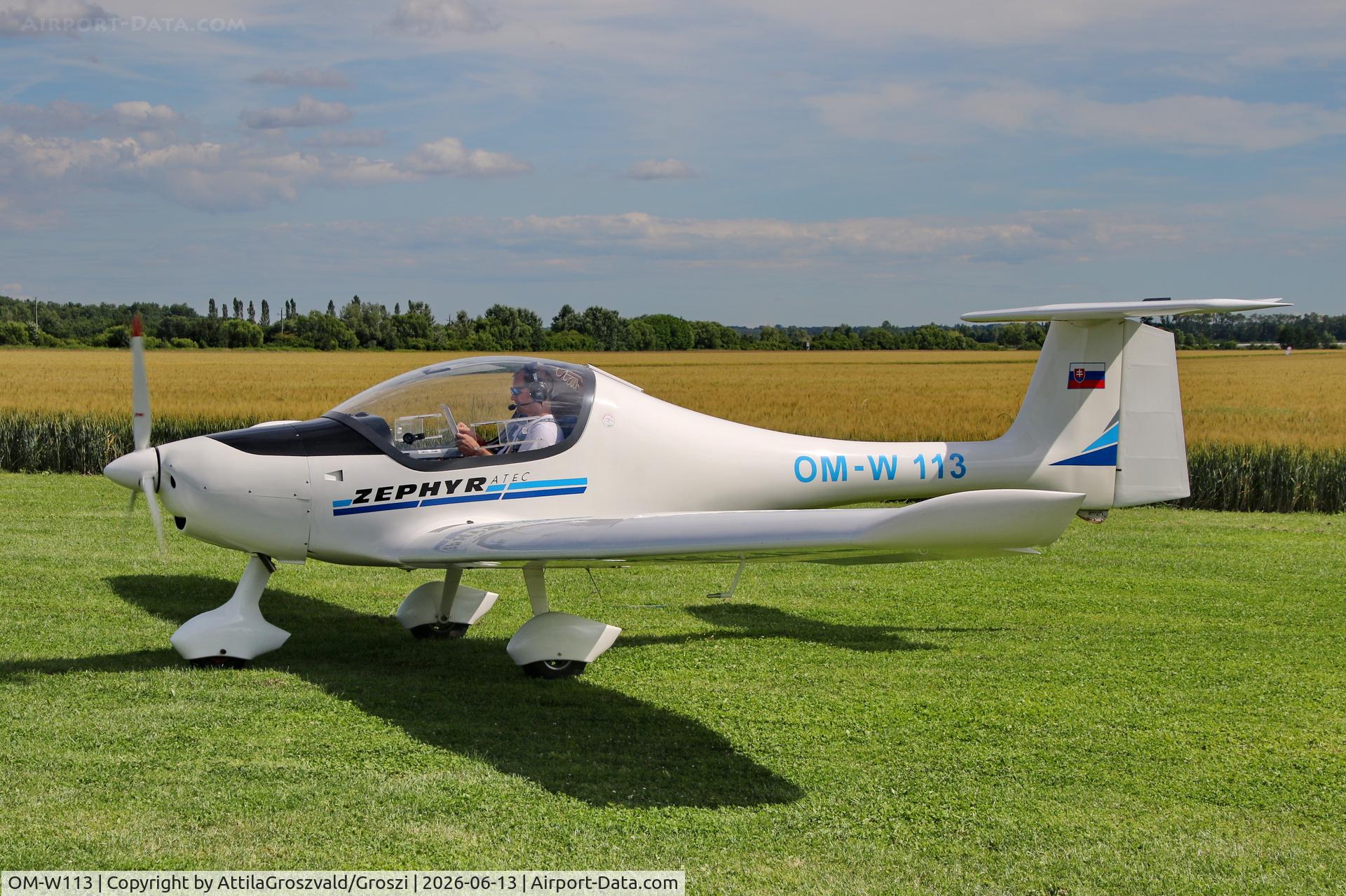 OM-W113, 2001 ATEC 122 Zephyr 2000, c/n Z-020697, Becsehely-Mura Airport, Hungary
