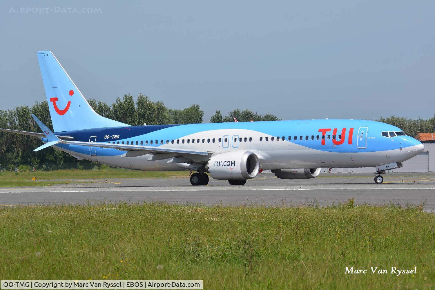 OO-TMG, 2026 Boeing 737-8 MAX, c/n 44647 l/n 9434, At Ostend Airport on 21-06-2026.