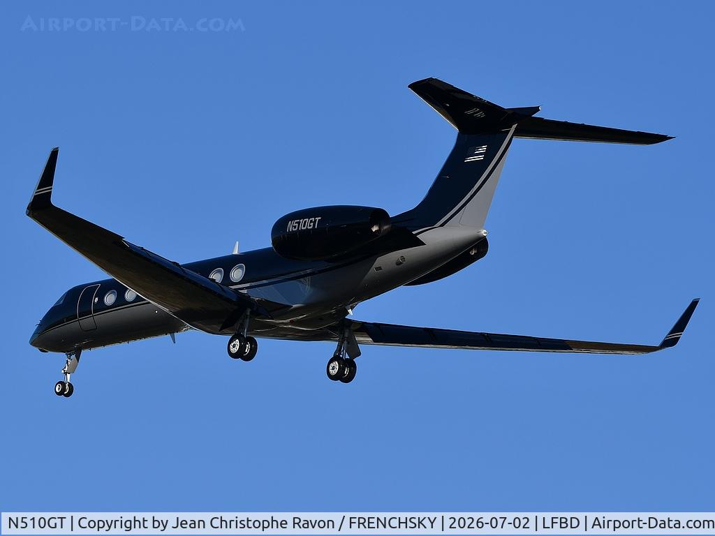N510GT, 2008 Gulfstream 	  GV-SP (G550), c/n 5204, Private