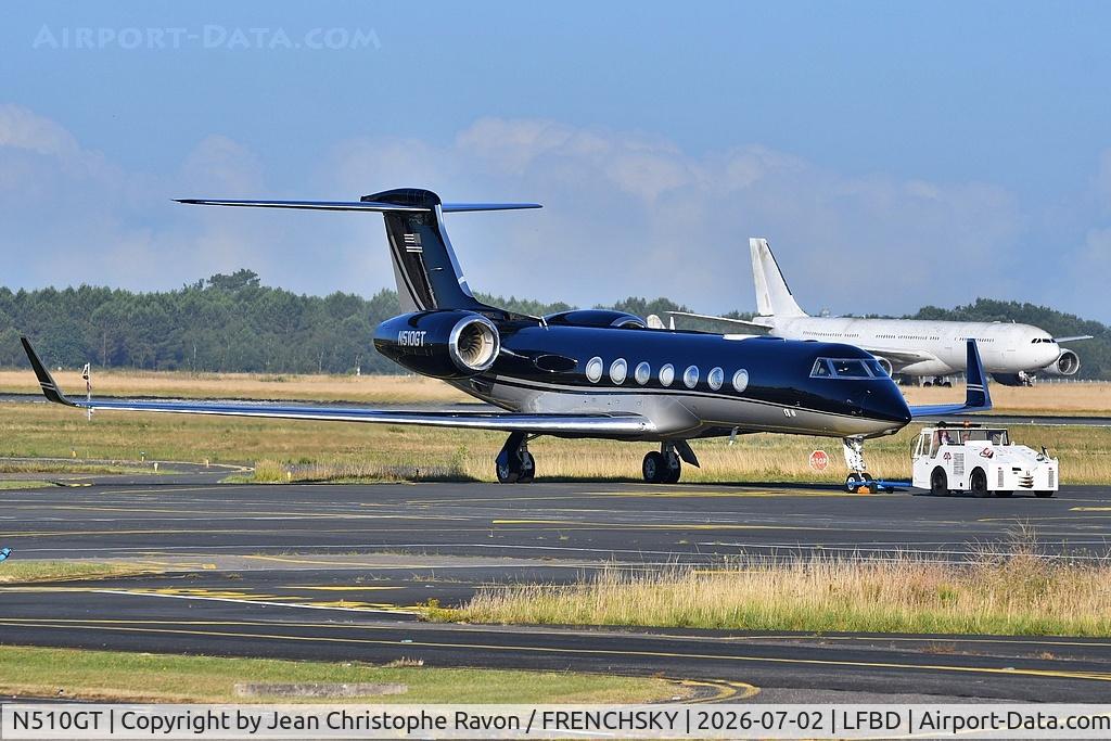 N510GT, 2008 Gulfstream 	  GV-SP (G550), c/n 5204, Private