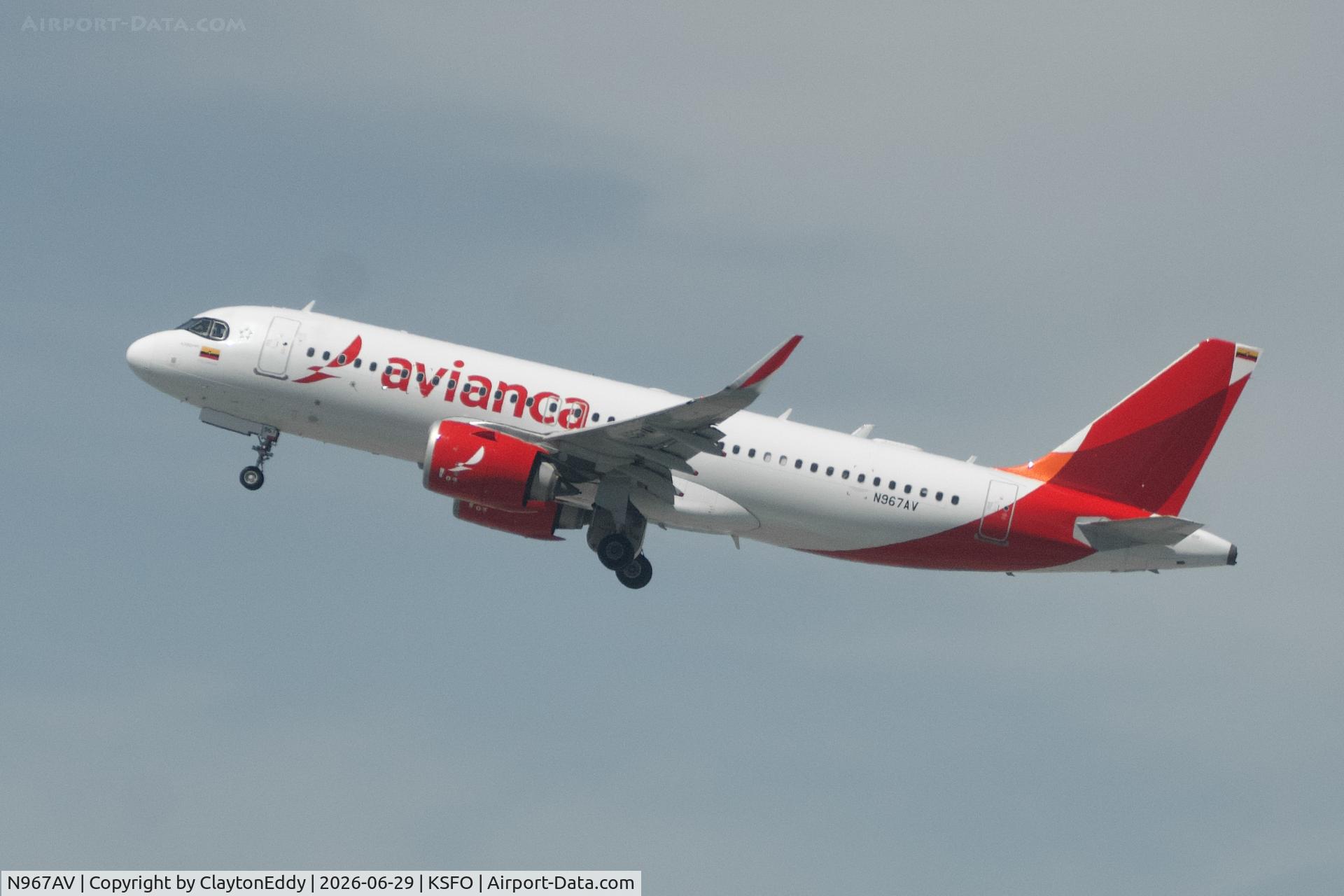 N967AV, 2023 Airbus S A S Airbus A320-251N NEO, c/n 11219, Sky Terrace SFO 2026