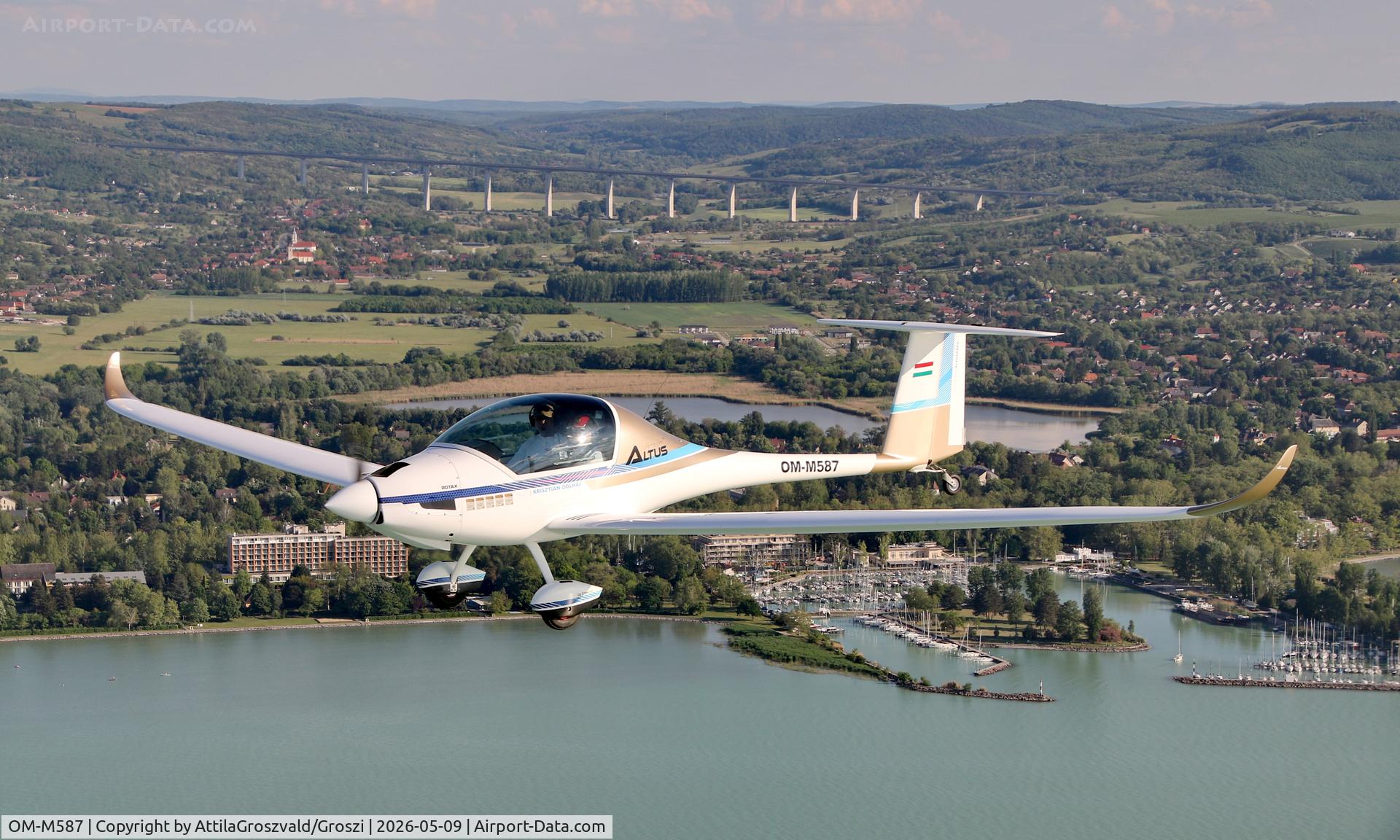 OM-M587, 2023 Altus Aero Altus, c/n 002, In Hungary, in the airspace of Lake Balaton