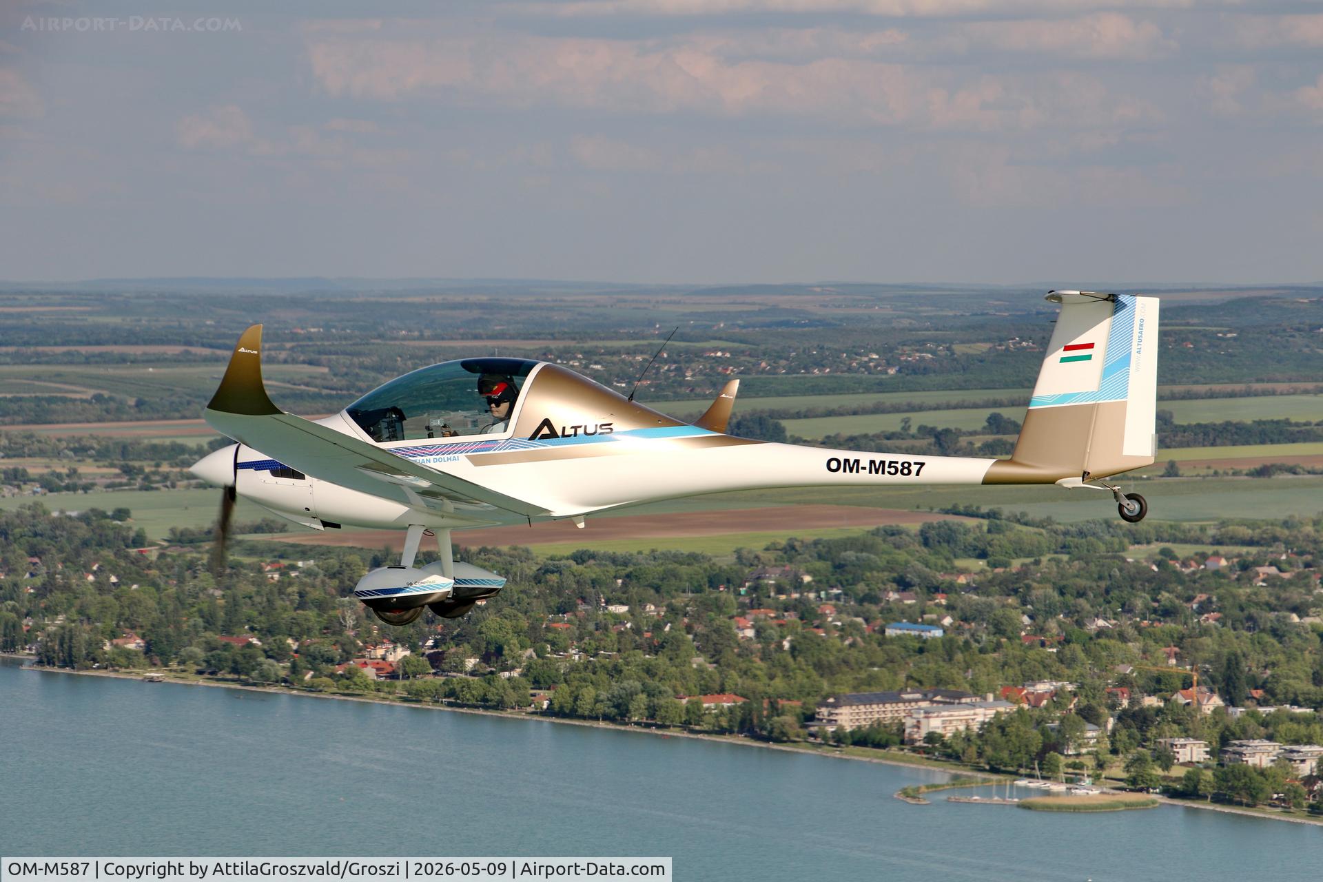OM-M587, 2023 Altus Aero Altus, c/n 002, In Hungary, in the airspace of Lake Balaton
