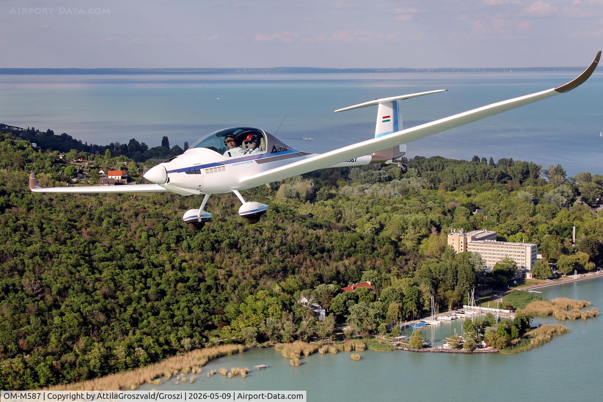 OM-M587, 2023 Altus Aero Altus, c/n 002, In Hungary, in the airspace of Lake Balaton