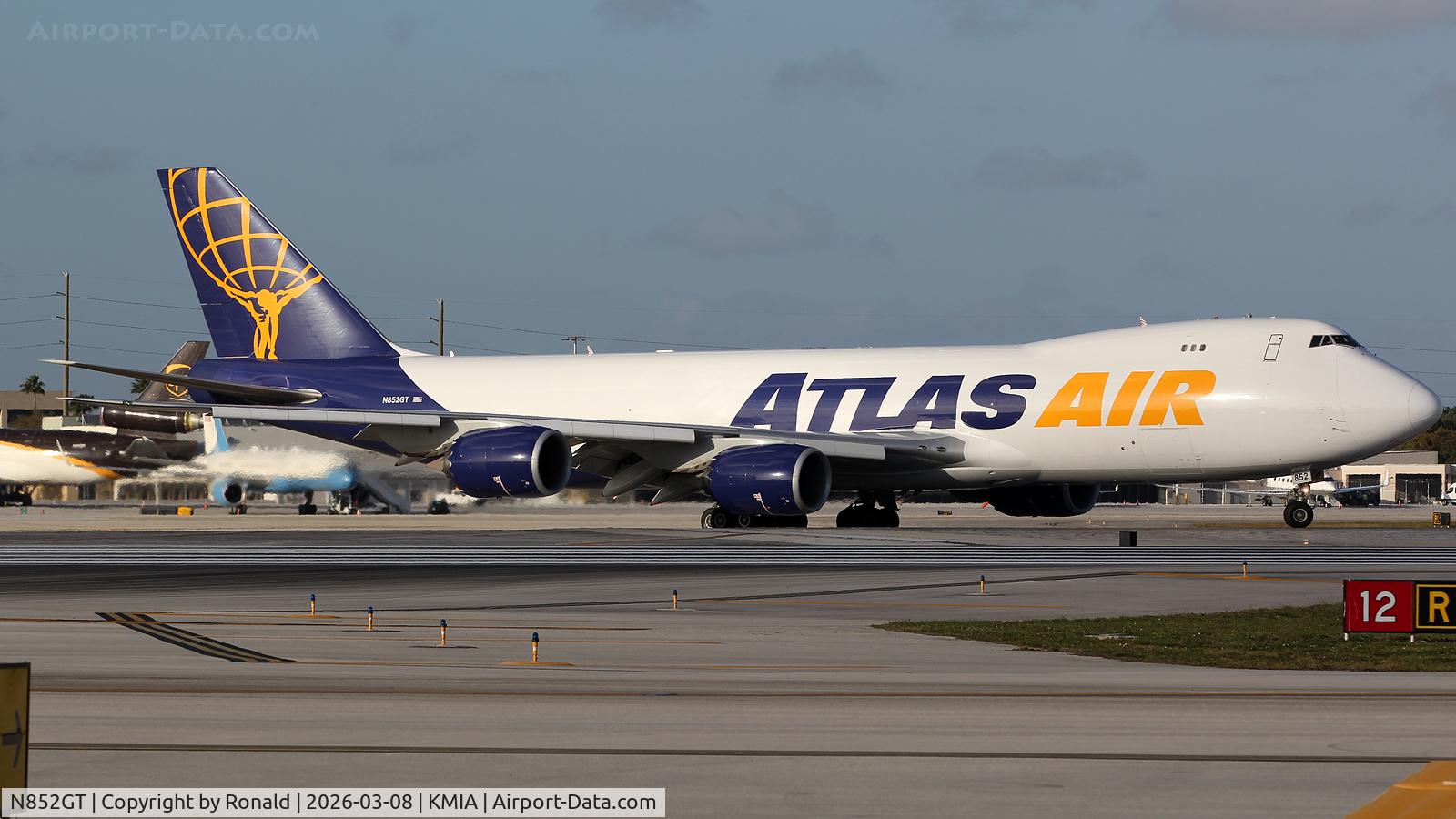 N852GT, 2012 Boeing 747-87UF, c/n 37571 l/n 1462, at mia