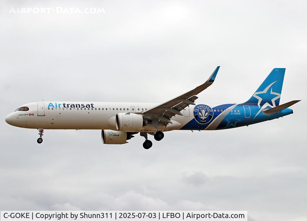 C-GOKE, 2024 Airbus A321-271NX, c/n 11802, Landing rwy 32R with special c/s