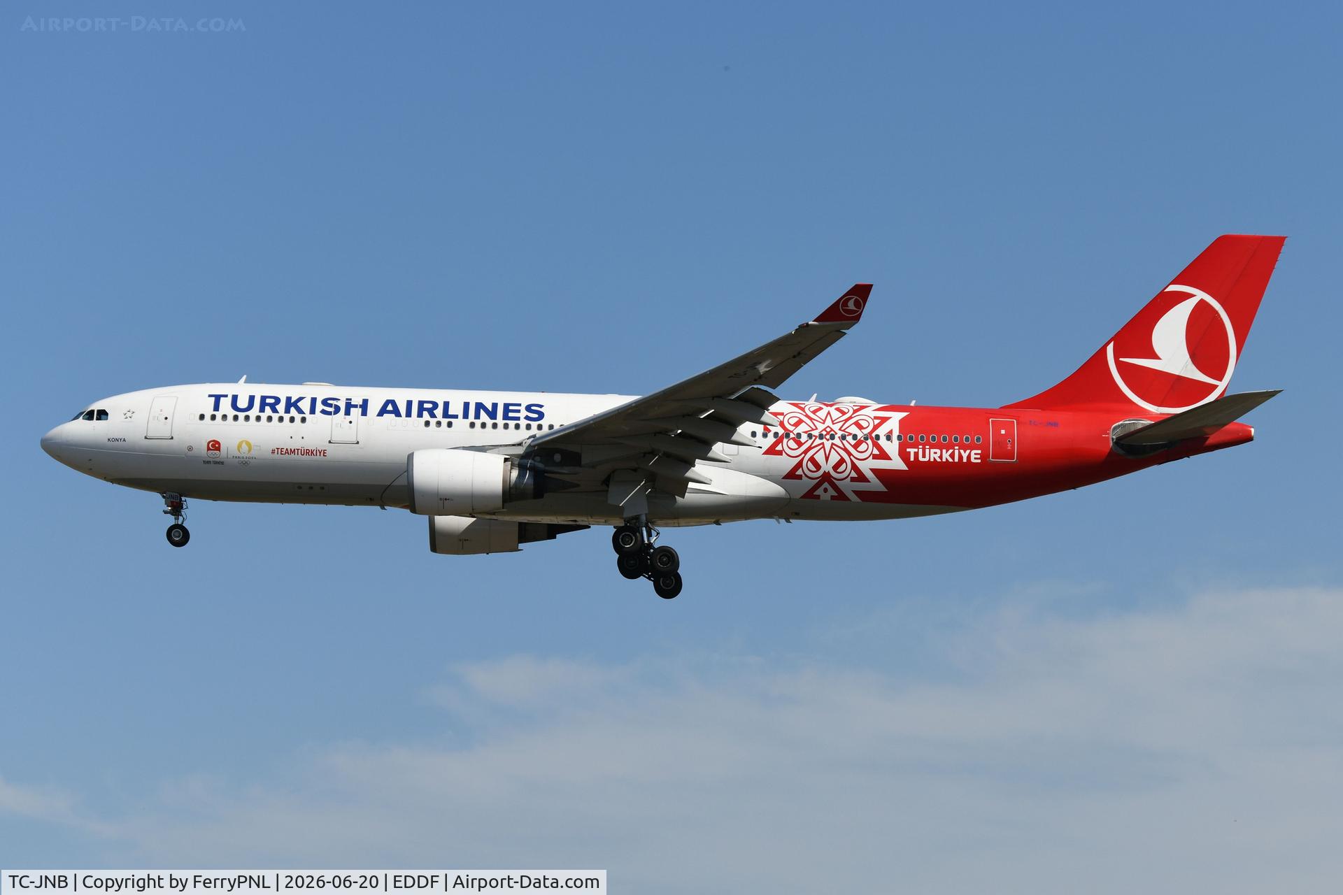 TC-JNB, 2005 Airbus A330-204, c/n 704, Turkish A332 in special colors