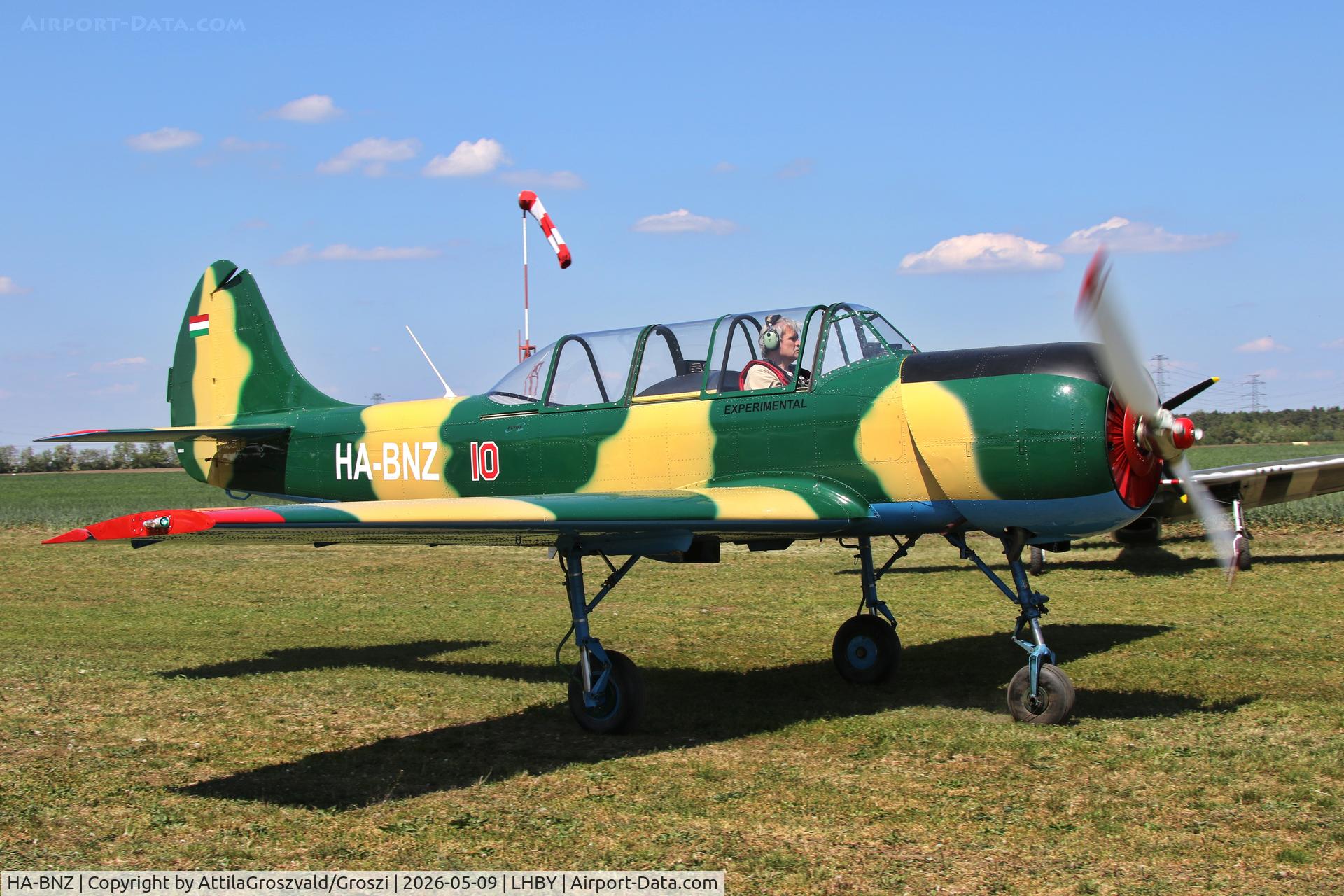 HA-BNZ, 1994 Yakovlev (Aerostar) Yak-52, c/n 9411806, LHBY - Böny Airport, Hungary