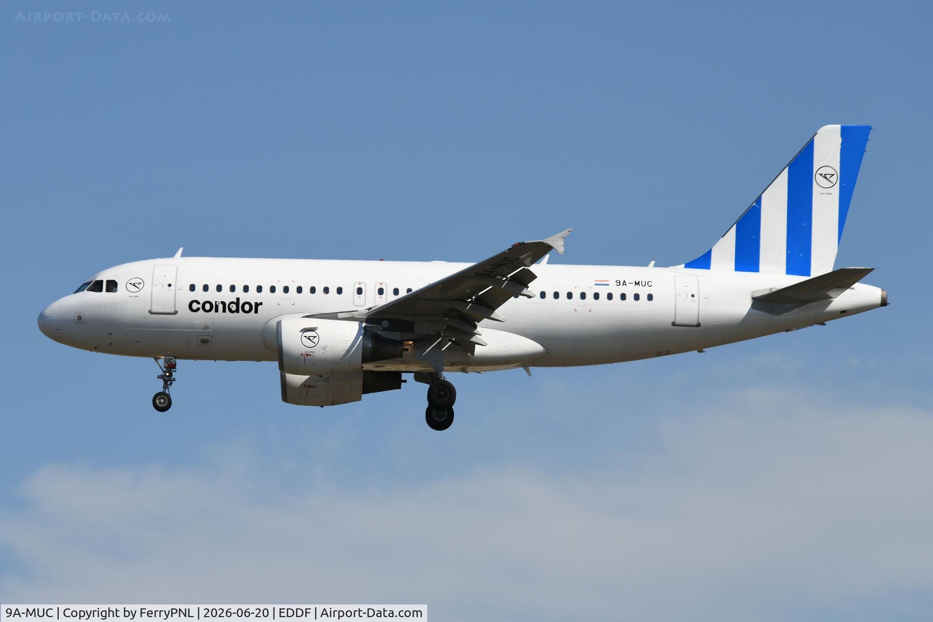 9A-MUC, 2011 Airbus A319-112, c/n 4691, Condor A319