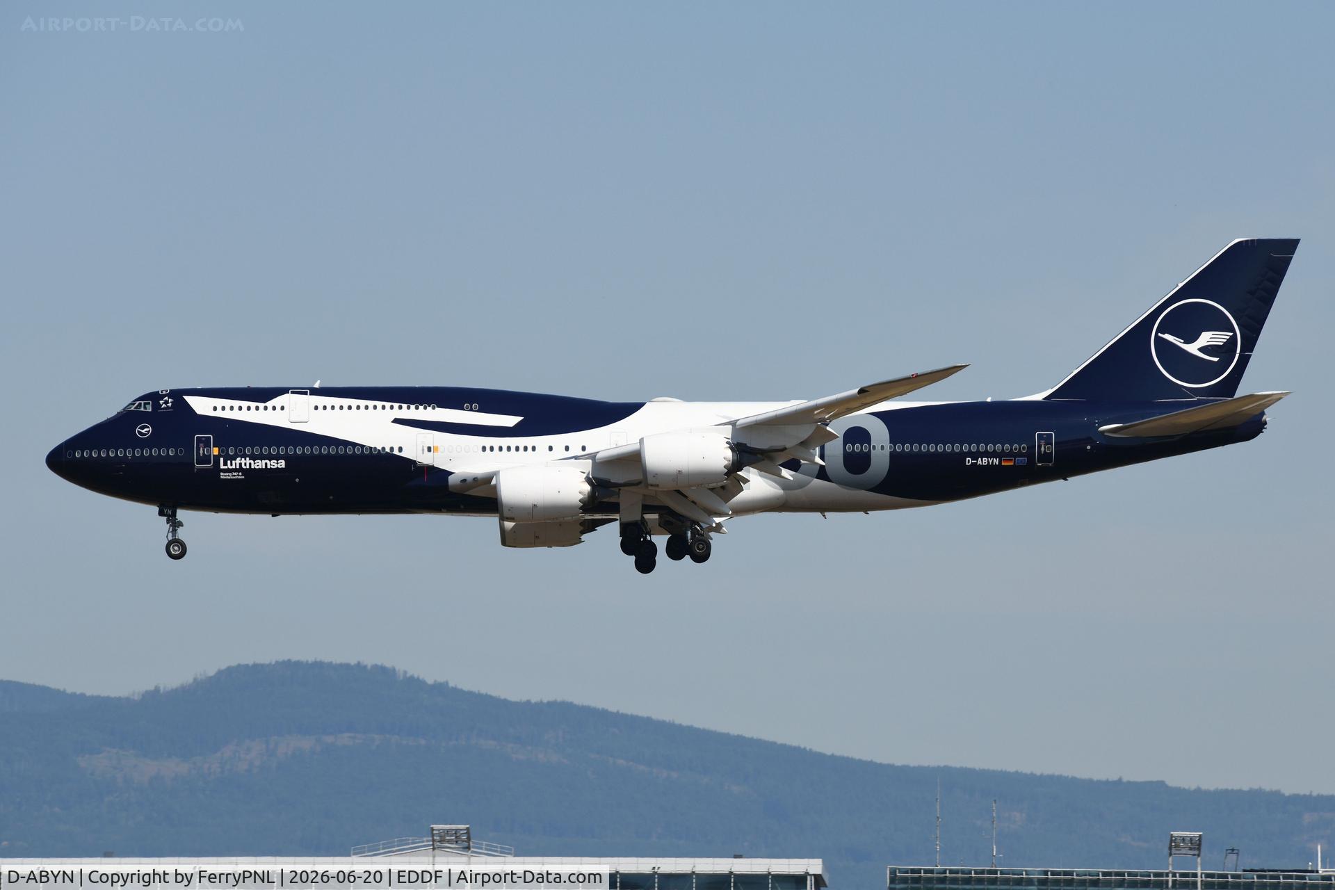 D-ABYN, 2014 Boeing 747-830, c/n 37838 l/n 1497, Lufthansa B748 in birthday suit