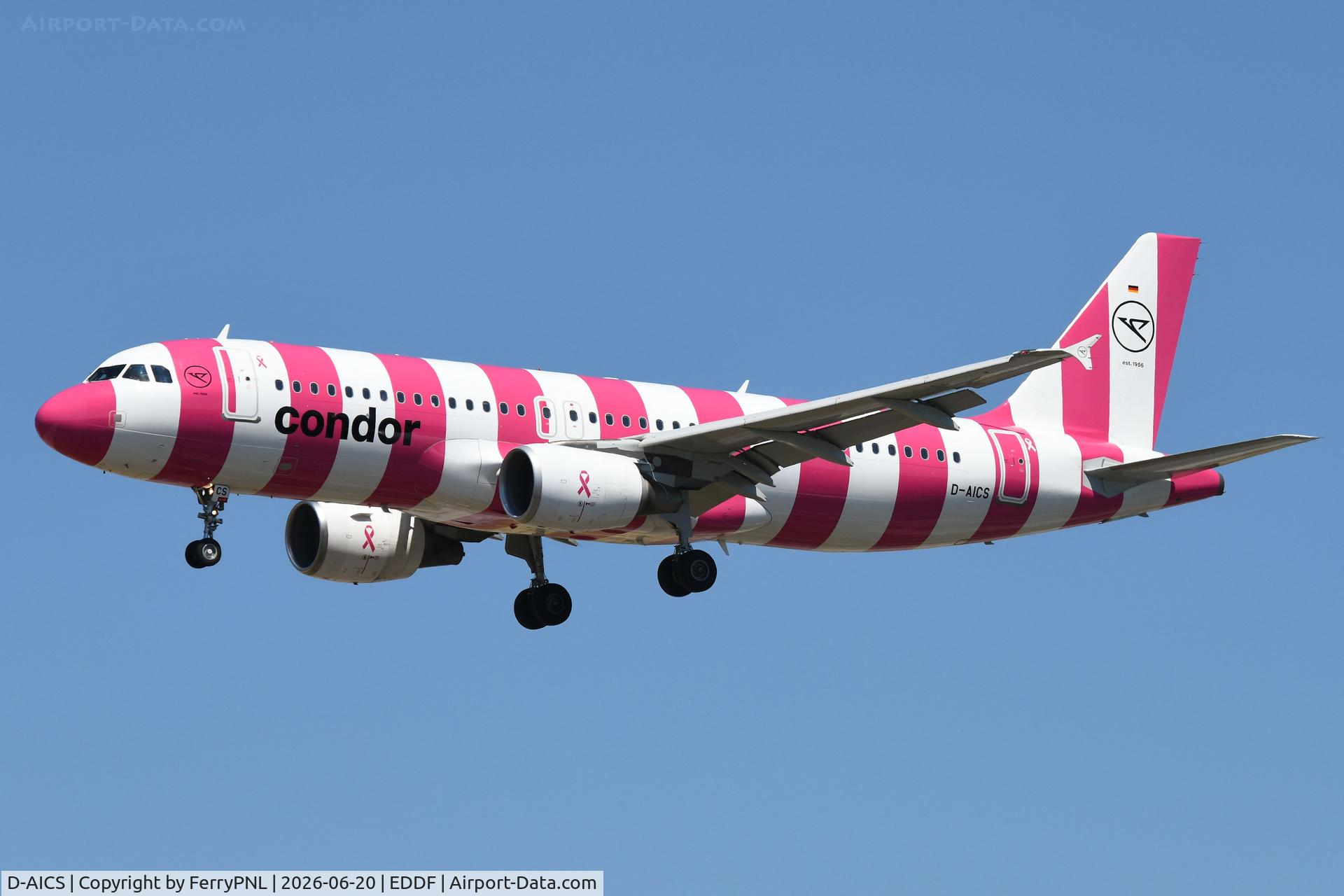 D-AICS, 2010 Airbus A320-214, c/n 4478, Condor A320 pink A320
