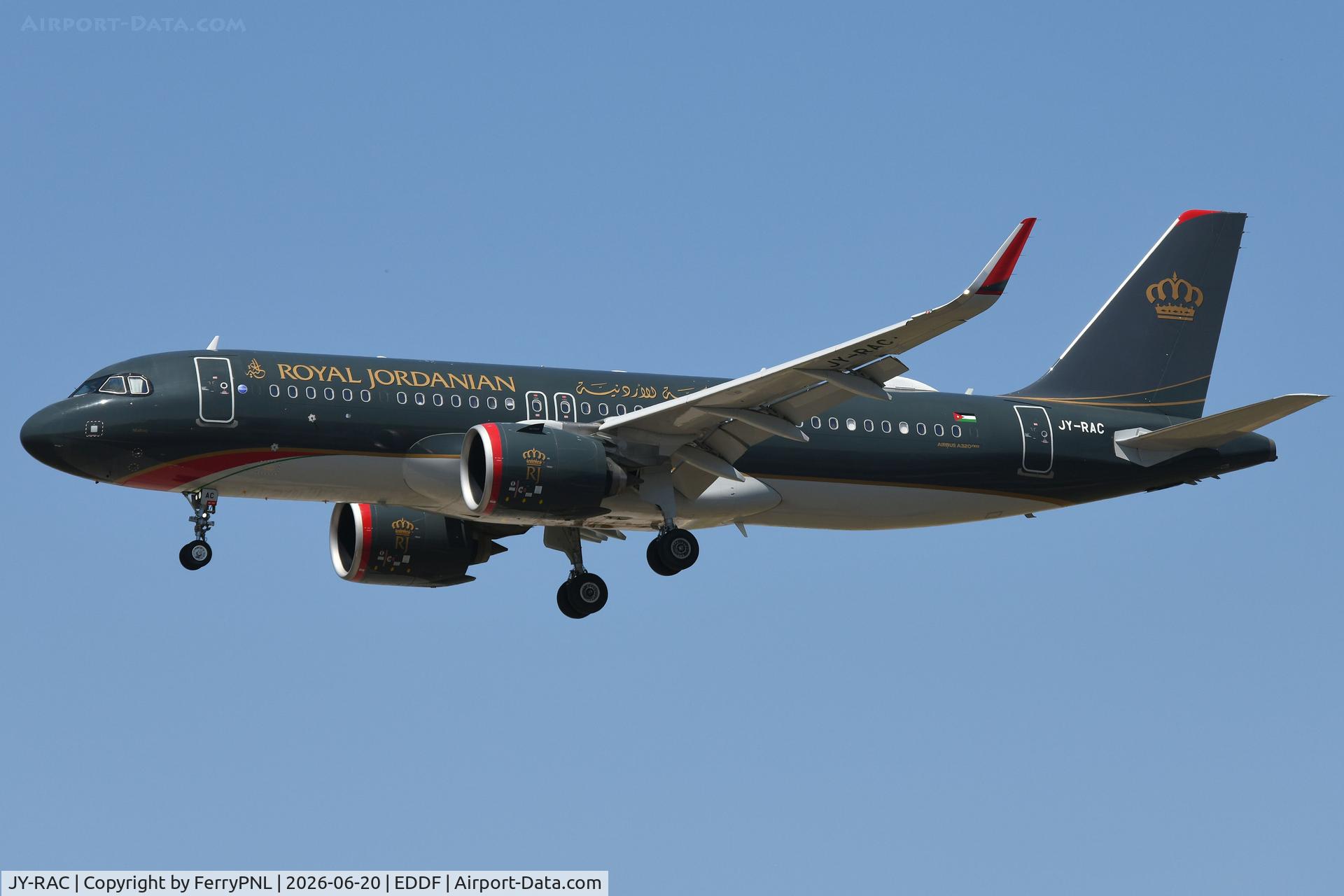 JY-RAC, 2024 Airbus A320-271N, c/n 12384, Arrival of Jordanian A320N